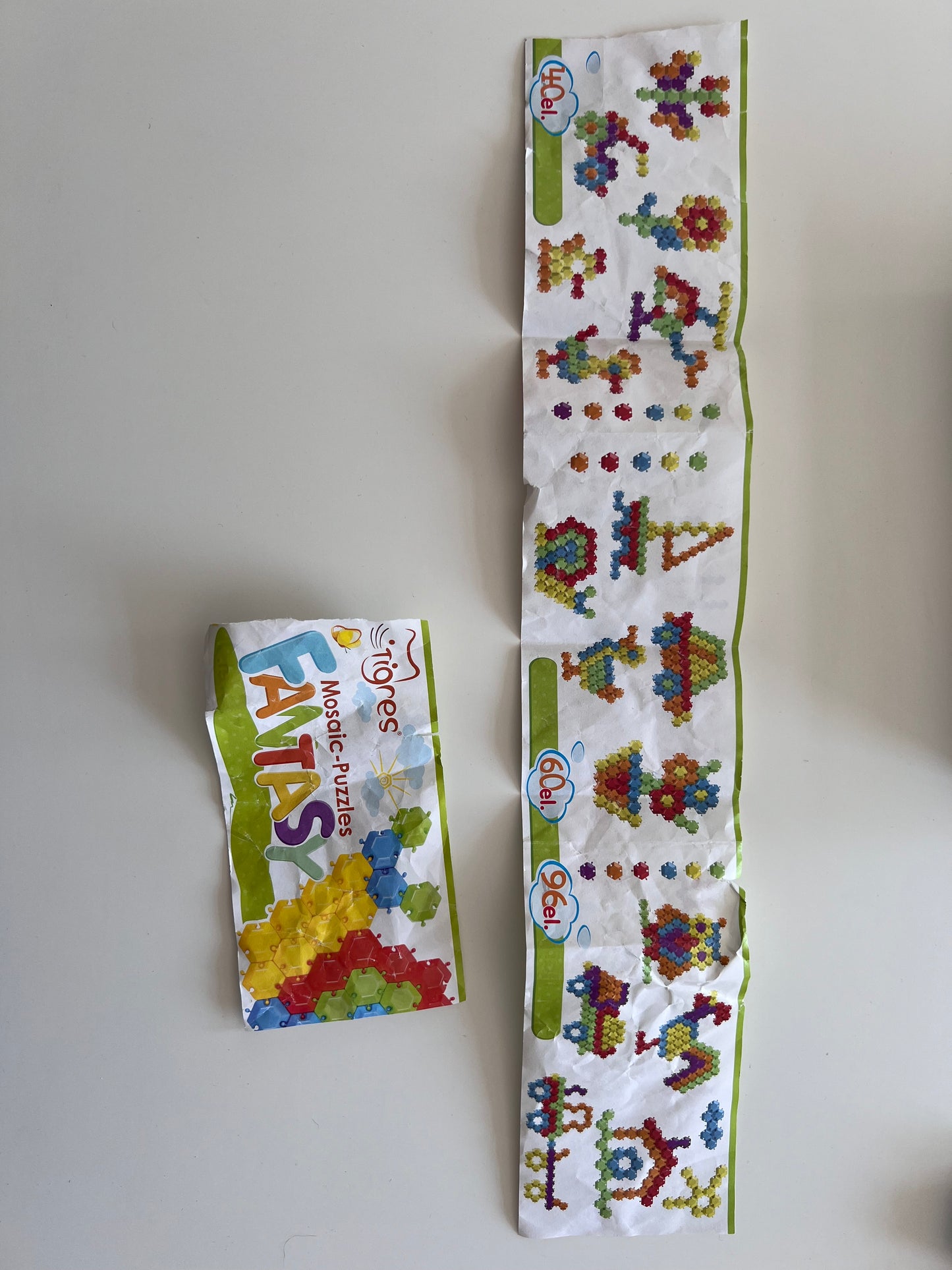 Dėlionė - mozaika, Tigres