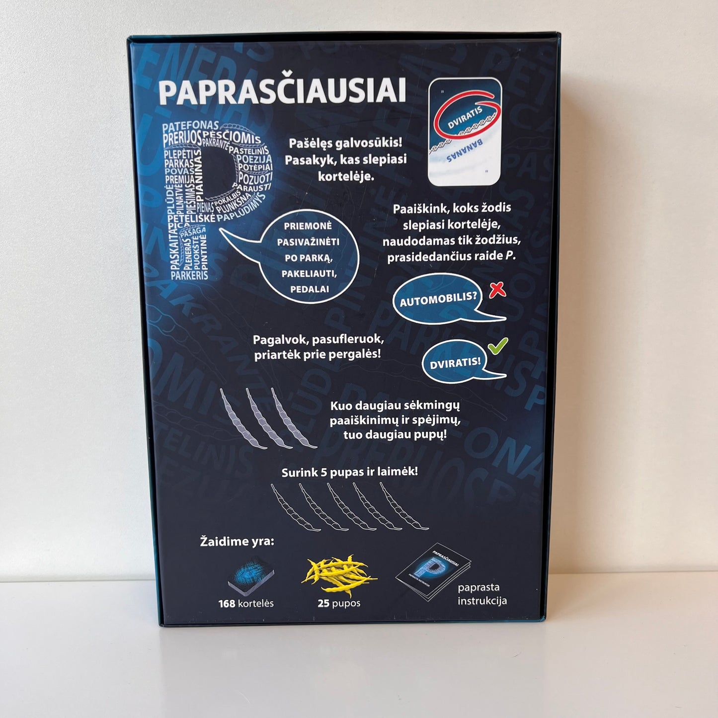 Stalo žaidimas Paprasčiausiai pasakyk paprastai