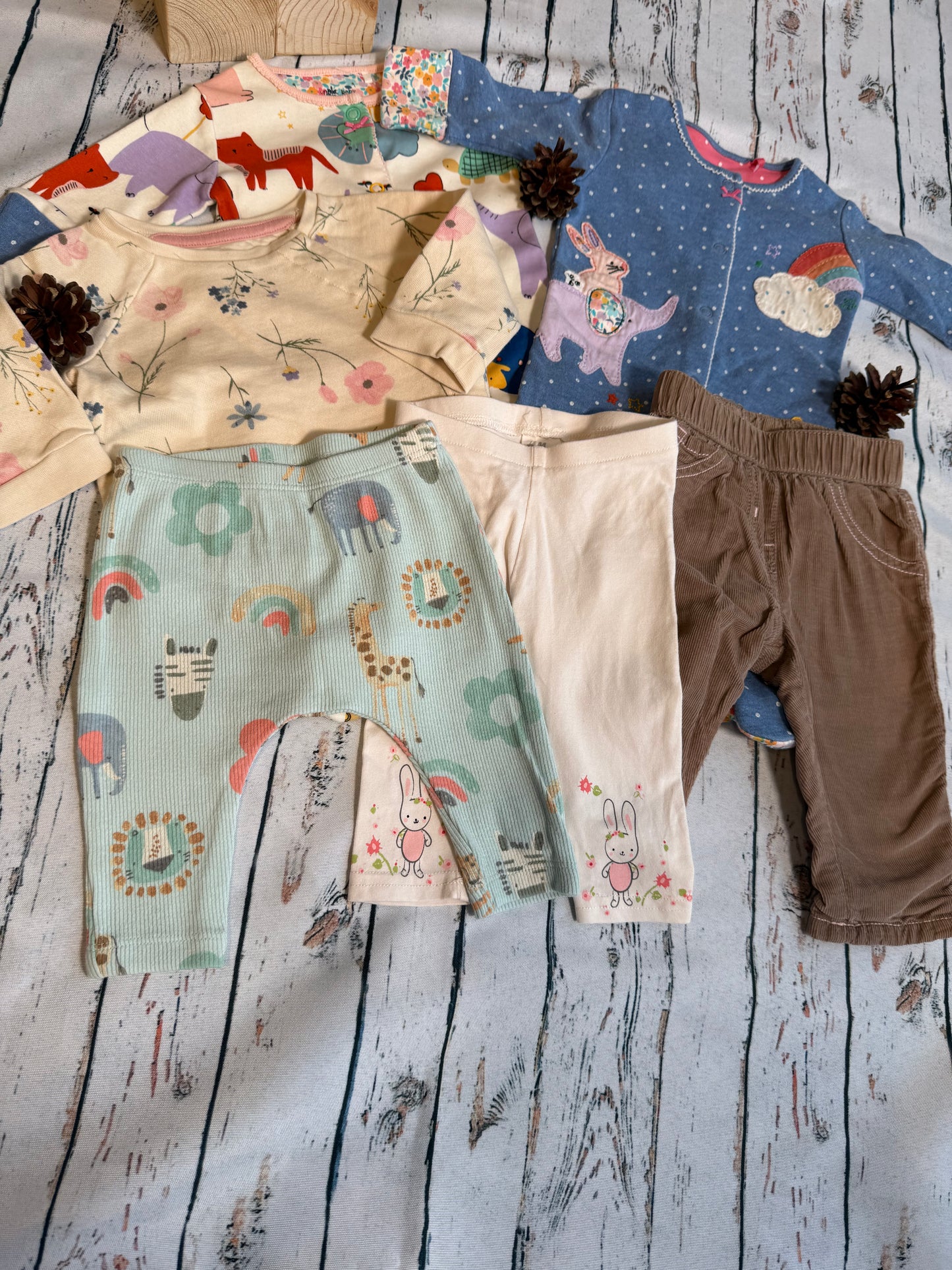 🦒 Vaivorykštės žaidimų rinkinukas 🌈☁️(50-56 dydis)