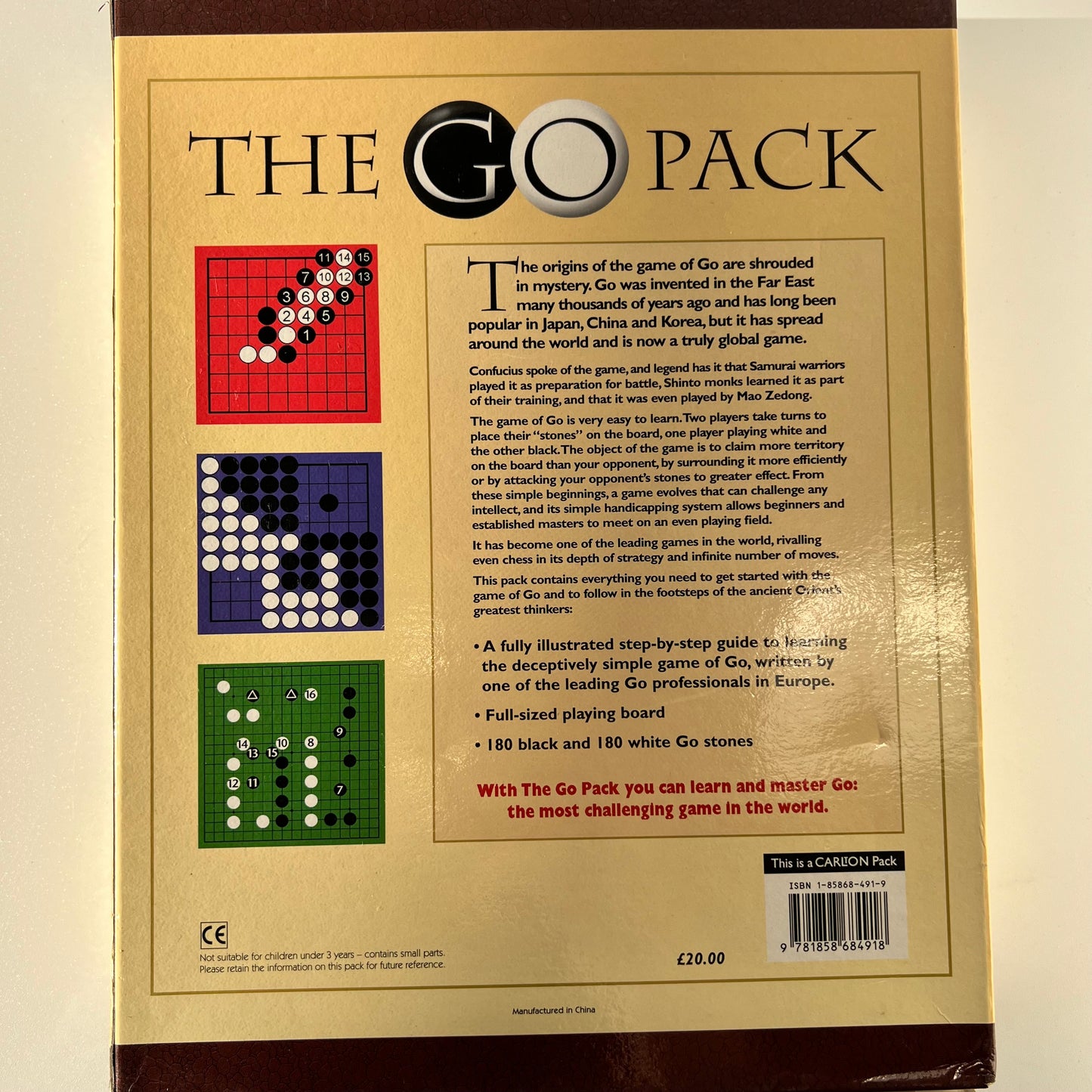 Stalo žaidimas " The go pack "