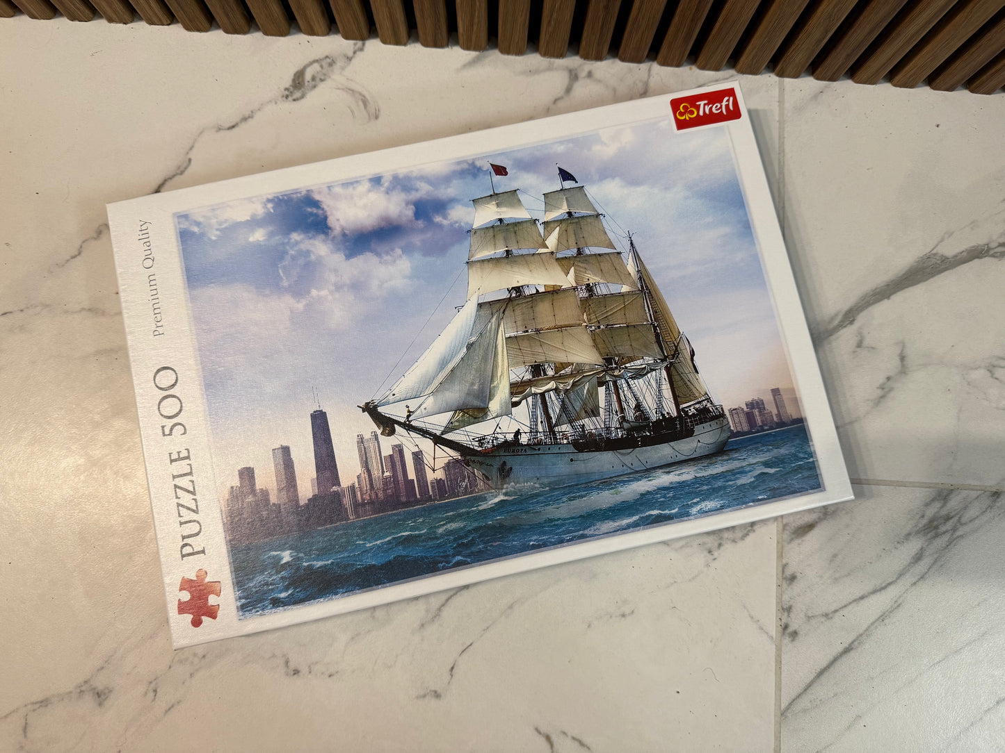 Trefl 500 detalių dėlionė Baltasis burlaivis