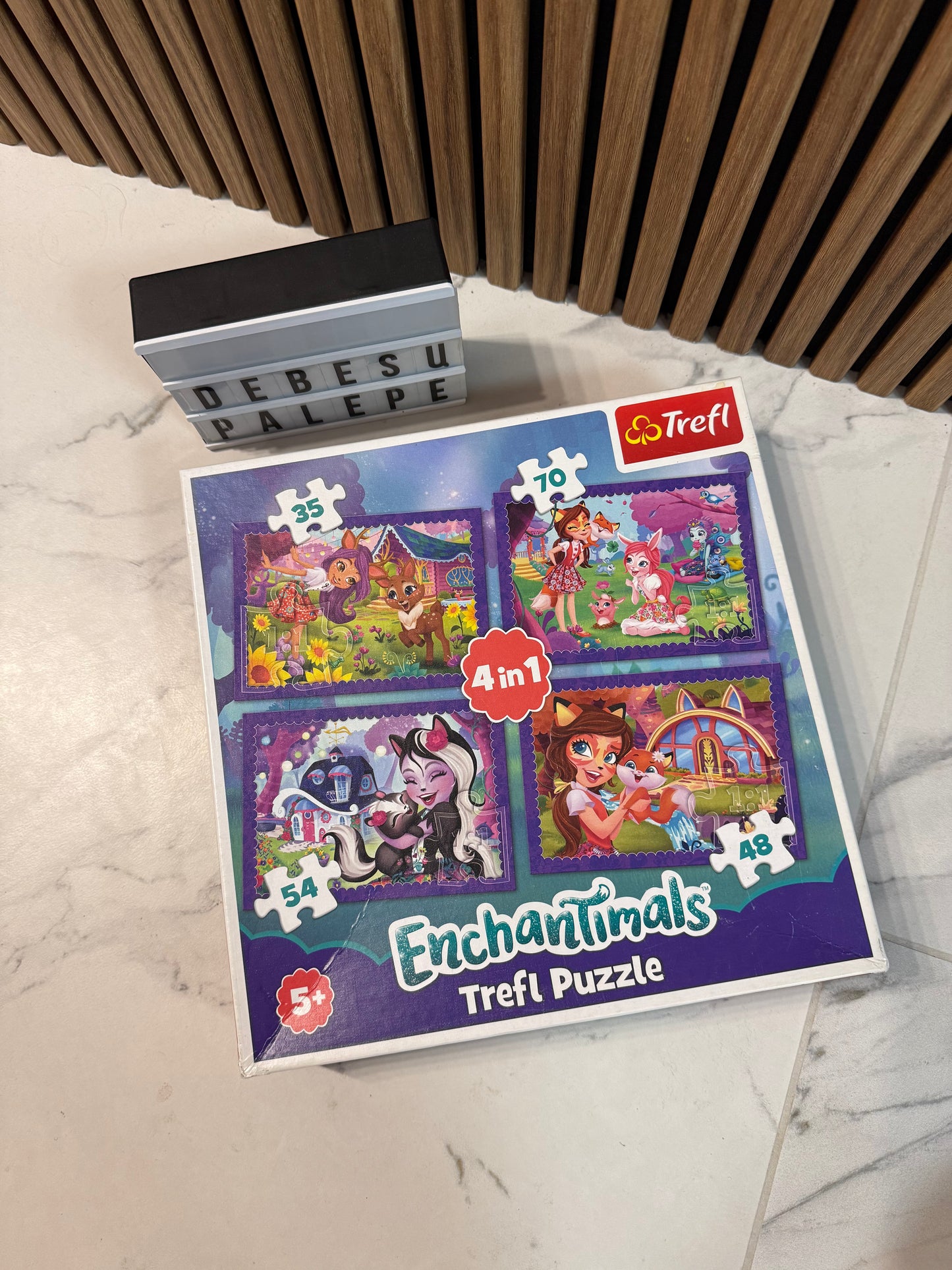 🧩Enchantimals 4in1 spalvingų nuotykių dėlionės rinkinys