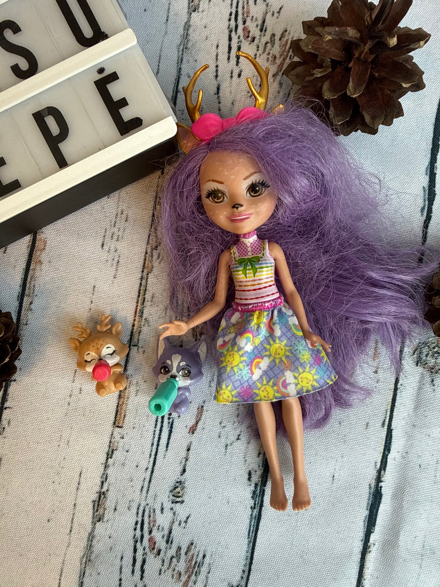 🌸 Enchantimals lėlė su draugais🦌