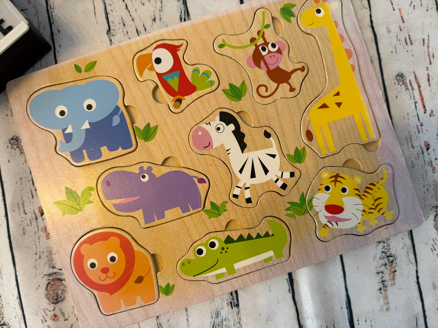 Medinė safari gyvūnų dėlionė 🌿🦒