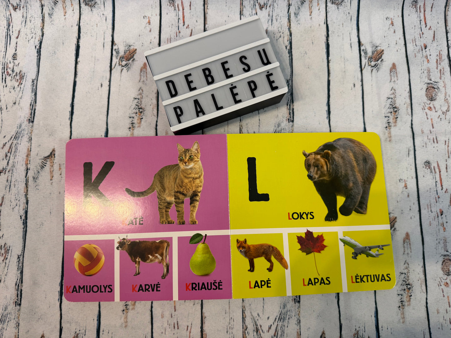 🔤🦒 Paveikslėlių abėcėlė mažiesiems