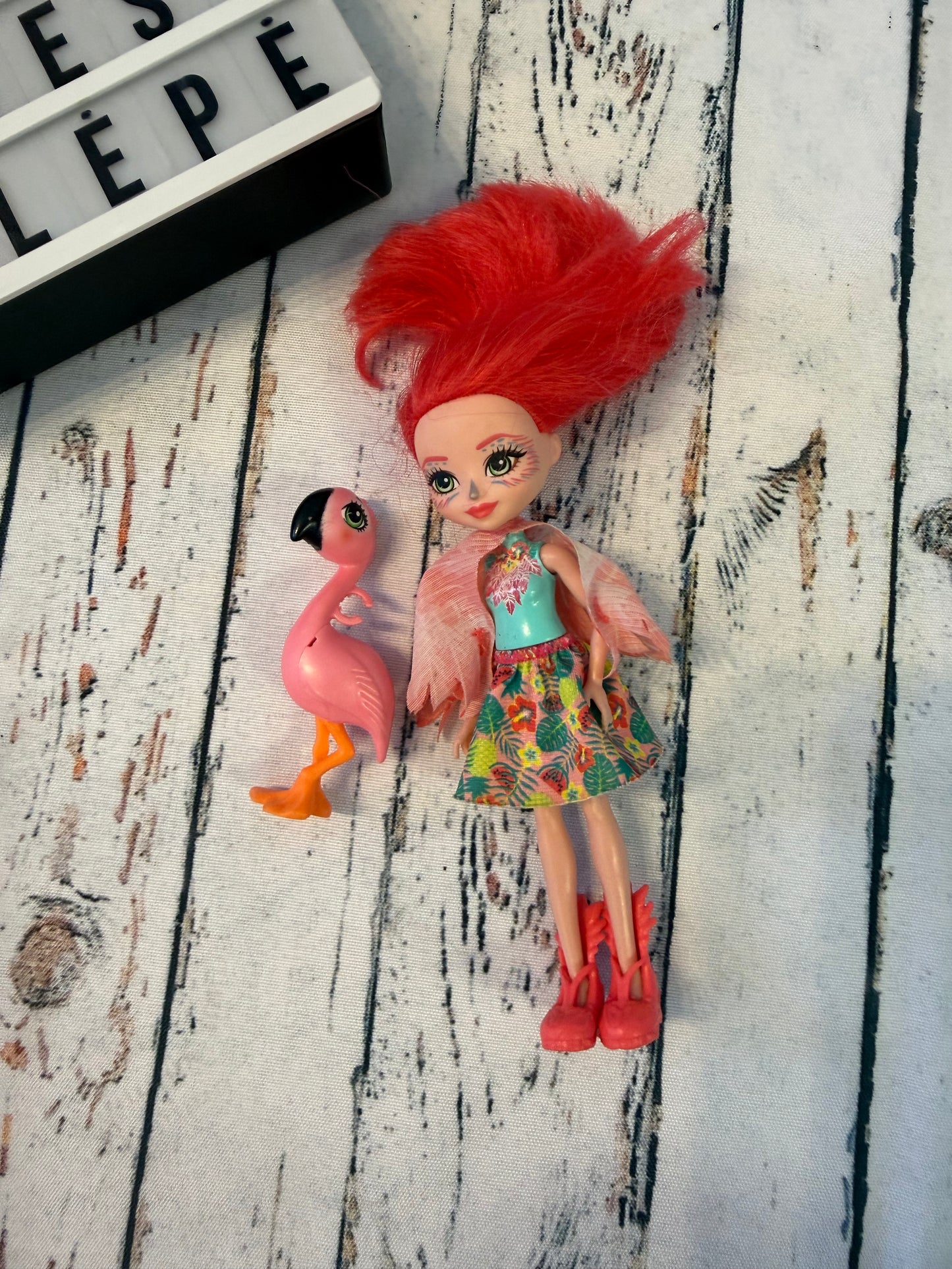 🦩💖 Enchantimals flamingė su draugu
