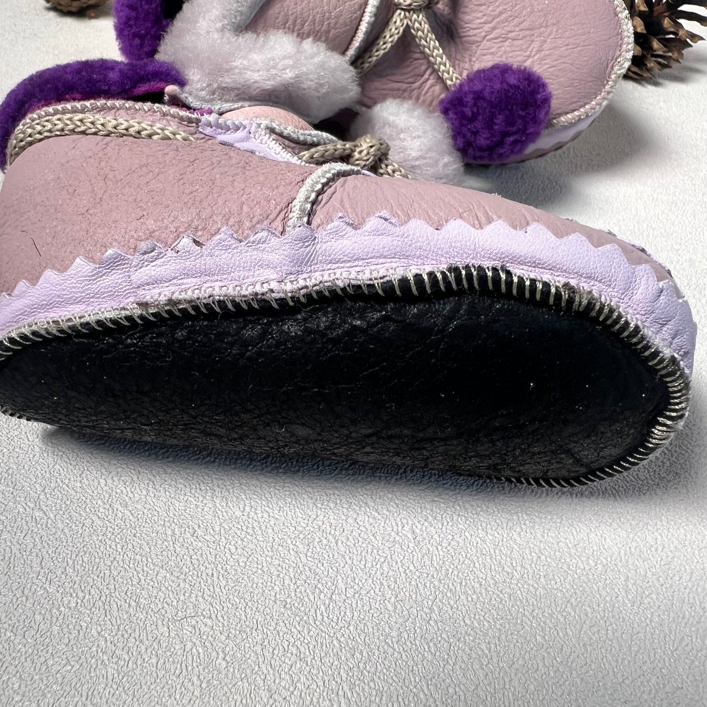 Šlepetės su kailiuku