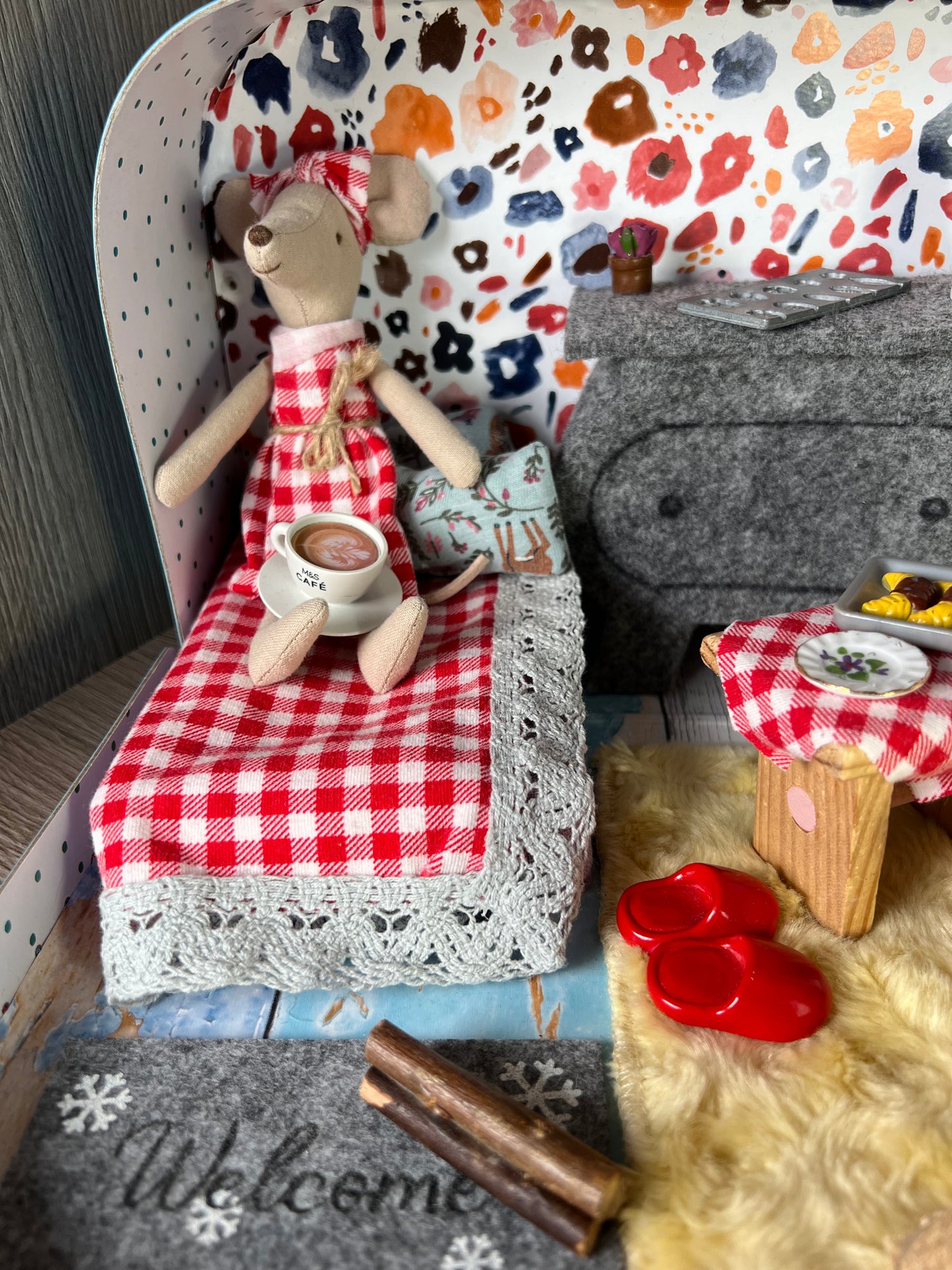 Lagaminėlis su Maileg pelyte