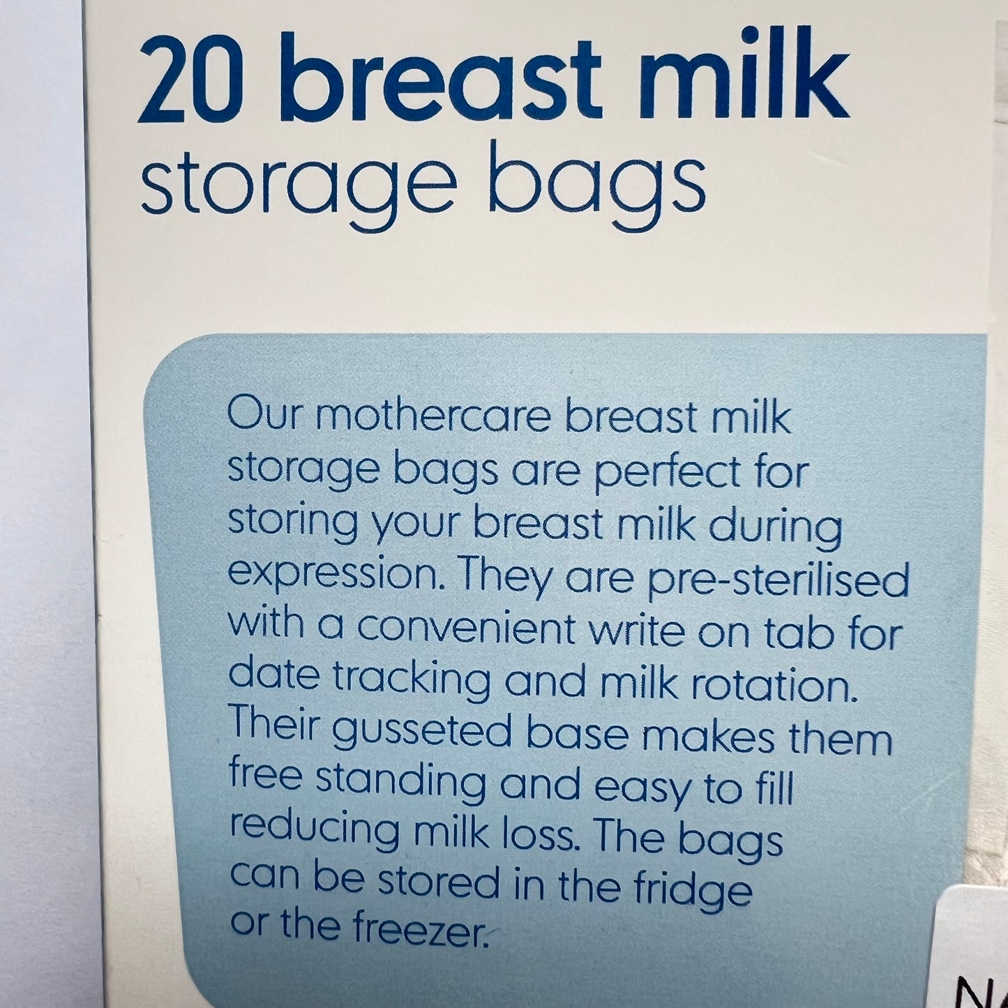 MOTHERCARE pieno maišeliai 20 vnt.