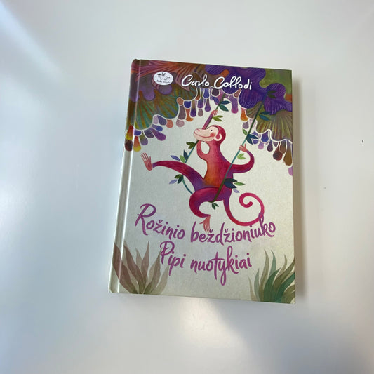Knyga Rožinio bezdžioniuko Pipi nuotykiai