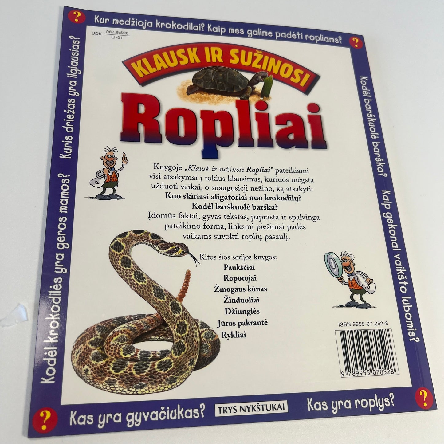 Knyga Ropliai