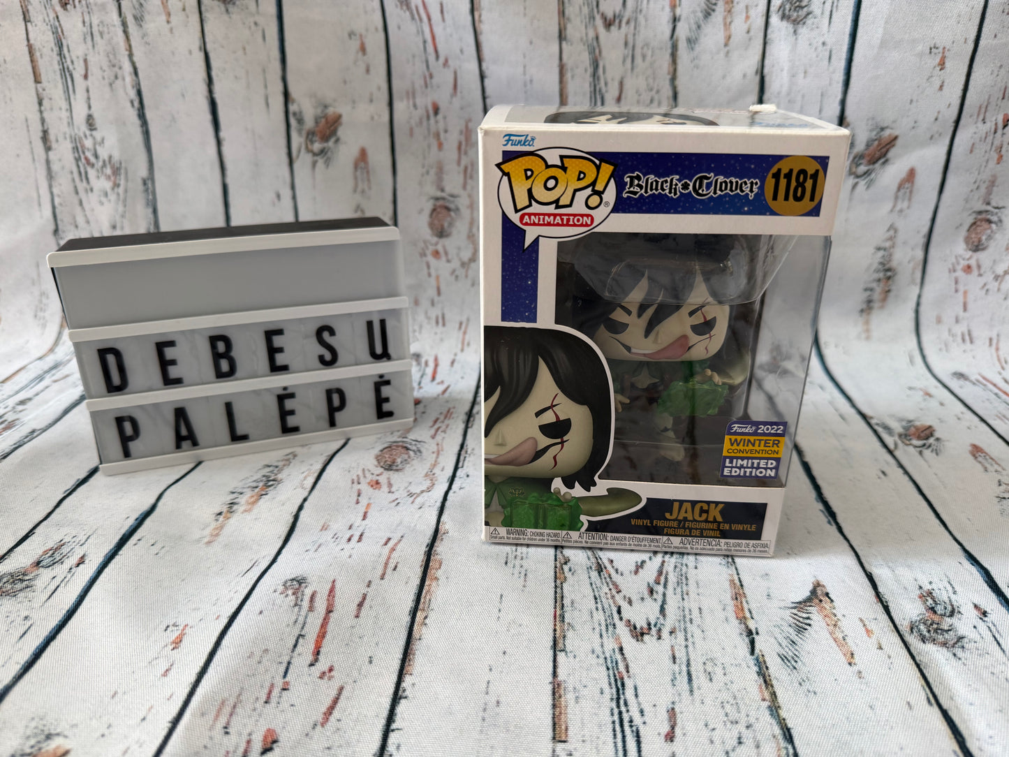 🎁🖤 Funko POP! Jack #1181 (Black Clover – Winter Convention Limited Edition)