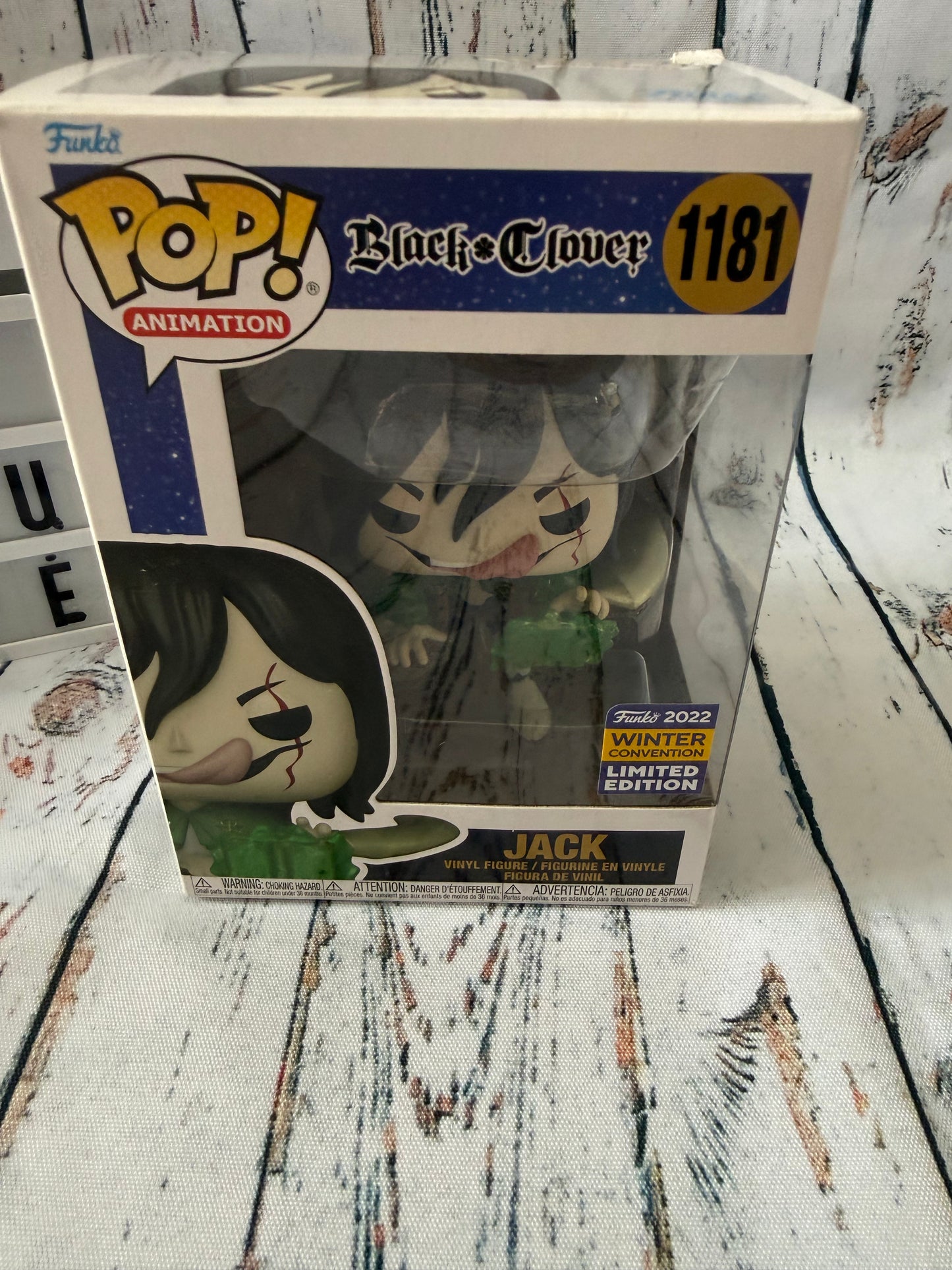🎁🖤 Funko POP! Jack #1181 (Black Clover – Winter Convention Limited Edition)