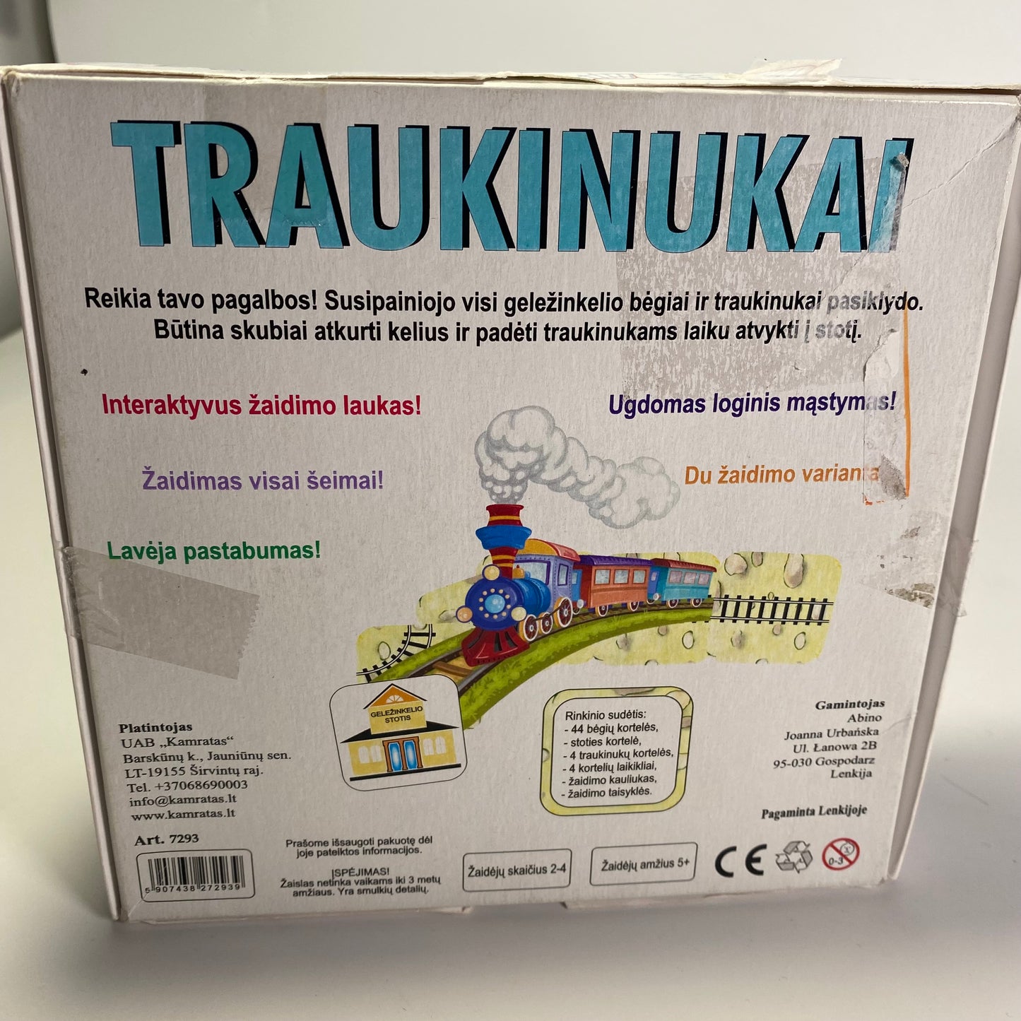 Žaidimas Traukinukai