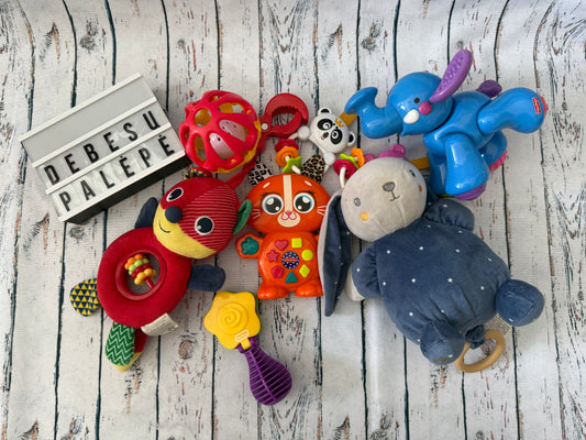 🧸🎵 Lavinamųjų žaislų rinkinys mažyliui