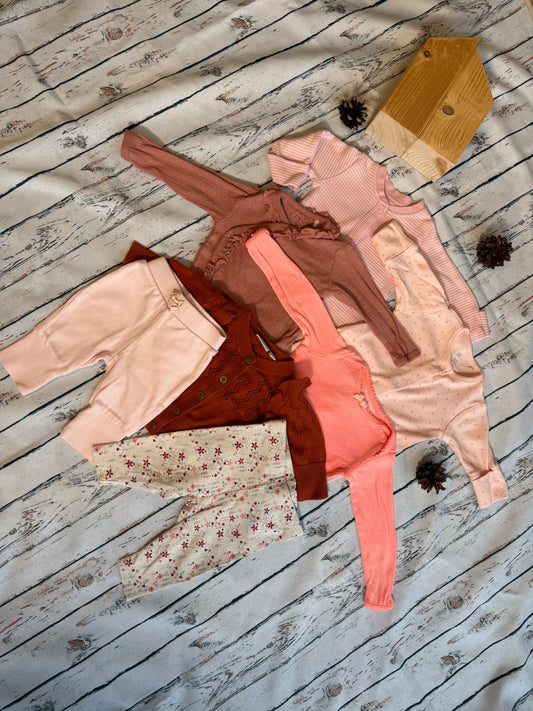 🧡 Rudeniškas debesų rinkinukas (50-56 dydis) ☁️