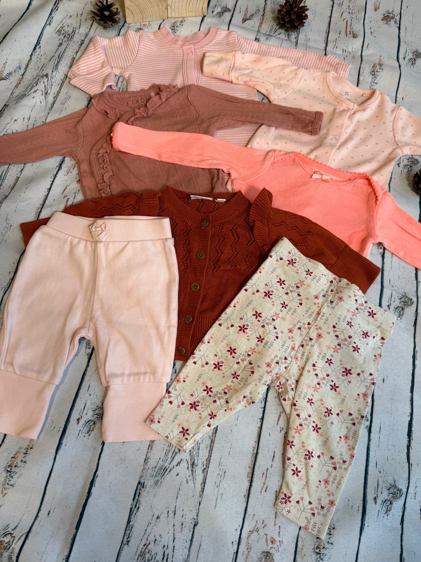 🧡 Rudeniškas debesų rinkinukas (50-56 dydis) ☁️