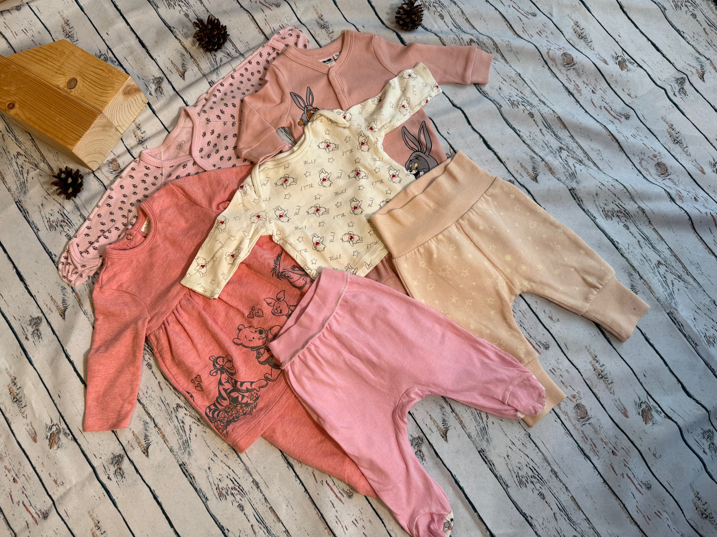 🩷 Varlytės debesų rinkinukas ☁️(50-56 dydis)☁️