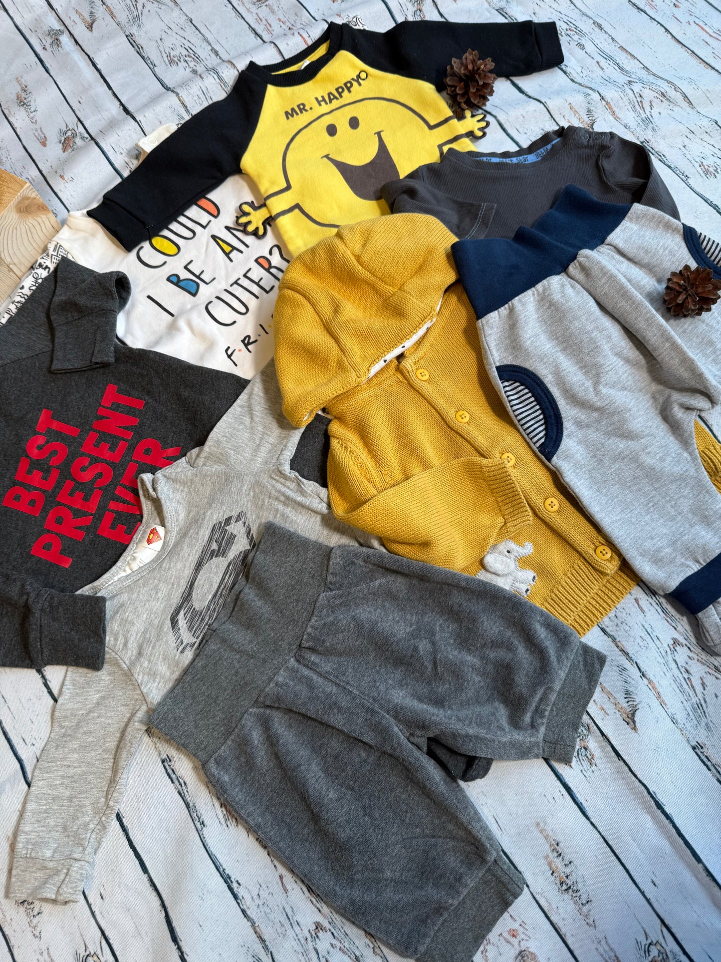 ☀️ Linksmoji diena su Mr. Happy ☀️(50-56 dydis)☁️