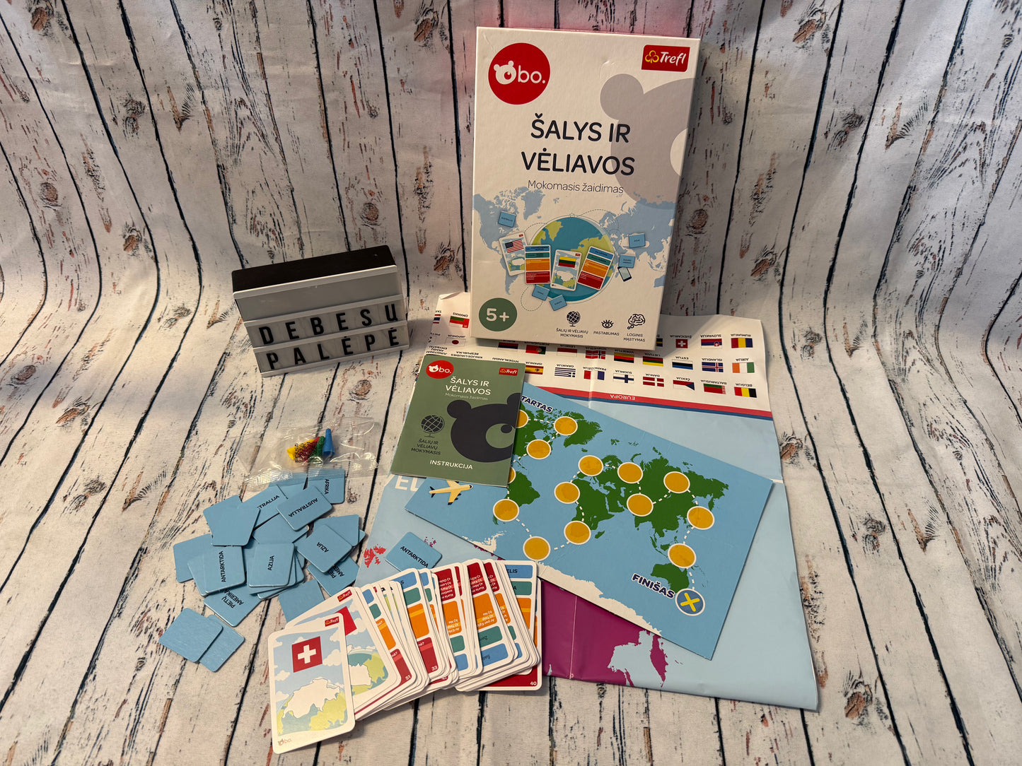 🌍🚩 Mokomasis žaidimas „Šalys ir vėliavos“ | Trefl BO.