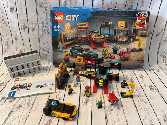 🔧🚗 LEGO® City 60389 „Custom Car Garage“ – nepilna komplektacija