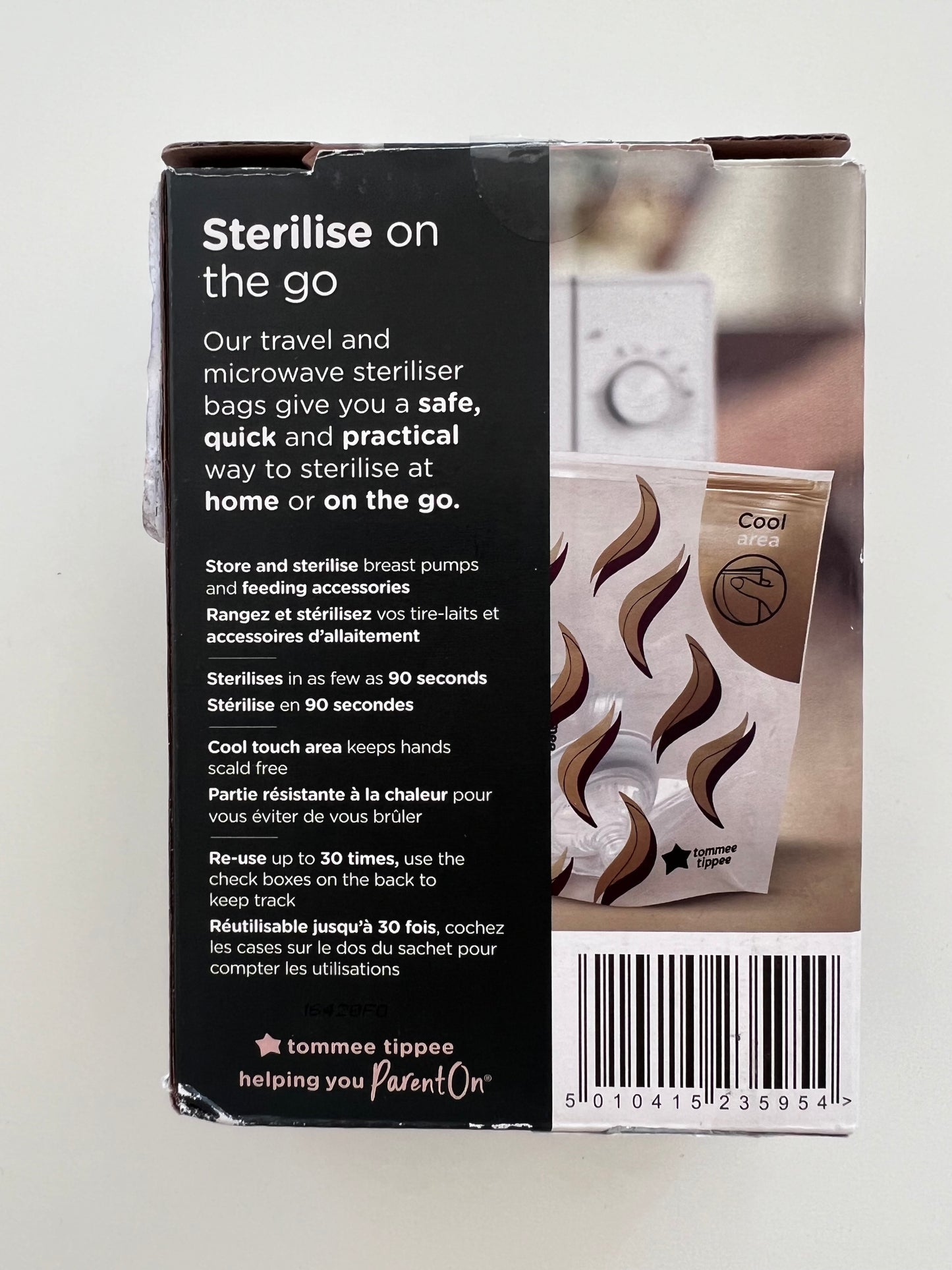 Sterilizavimo maišeliai mikrobangų krosnelei, Tommee Tippee