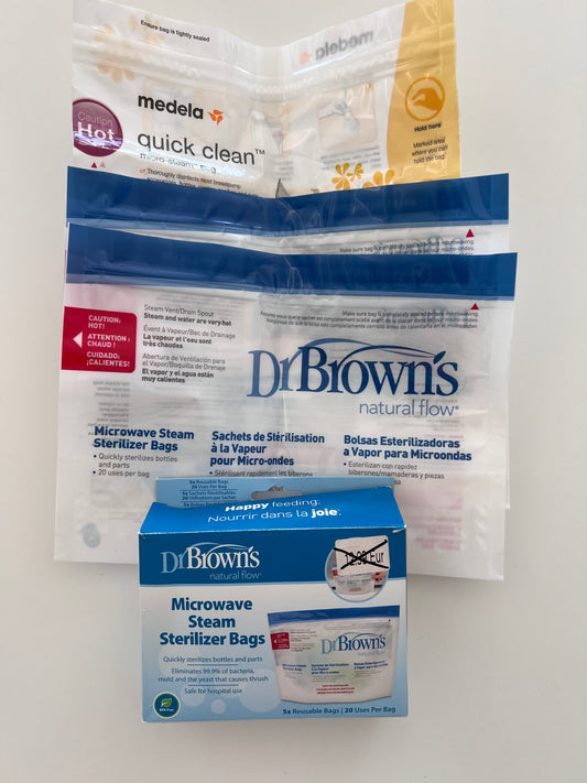 Mikrobangų krosnelės sterilizavimo maišeliai