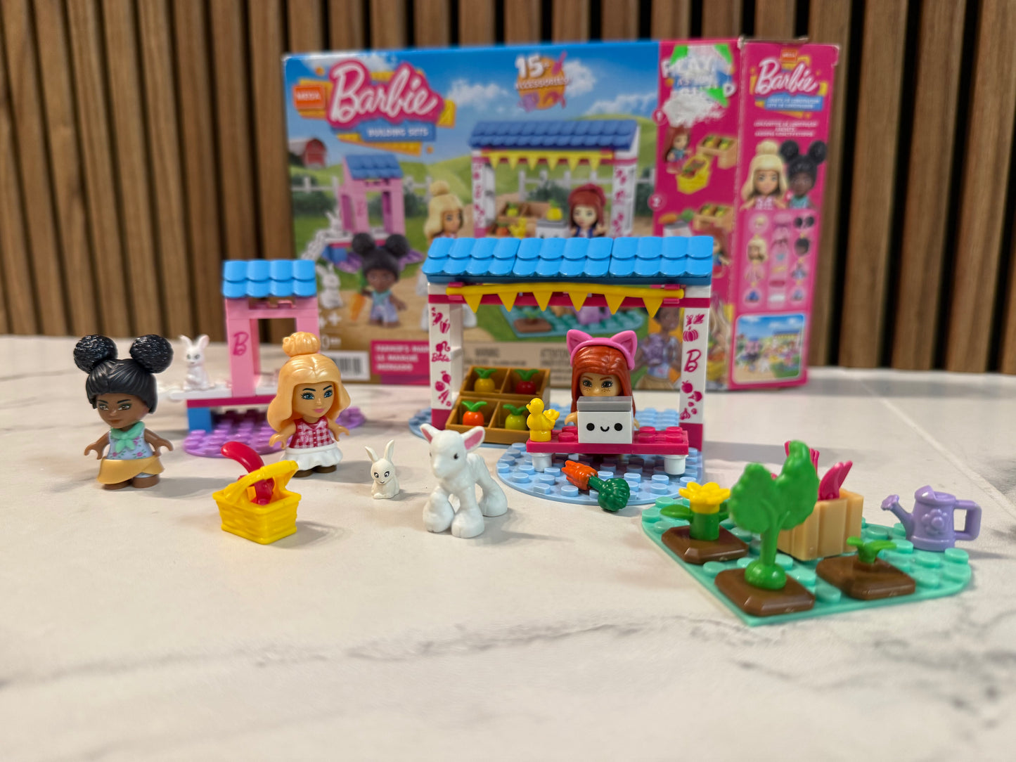 MEGA Barbie rinkinys „Ūkininkų turgelis“ 🌽🌸