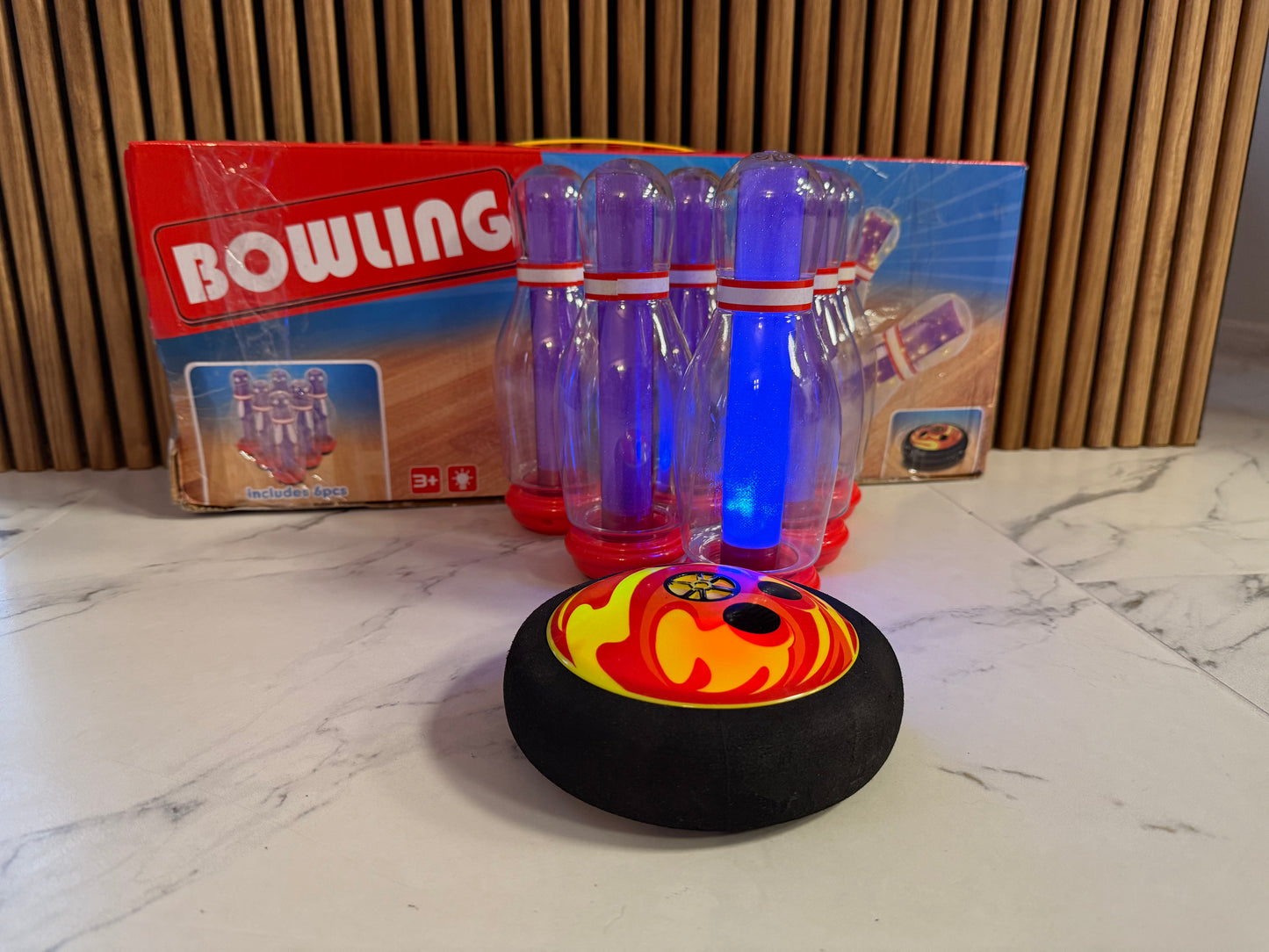 Šviečiantis boulingas „Nakties takelis“ 🎳✨