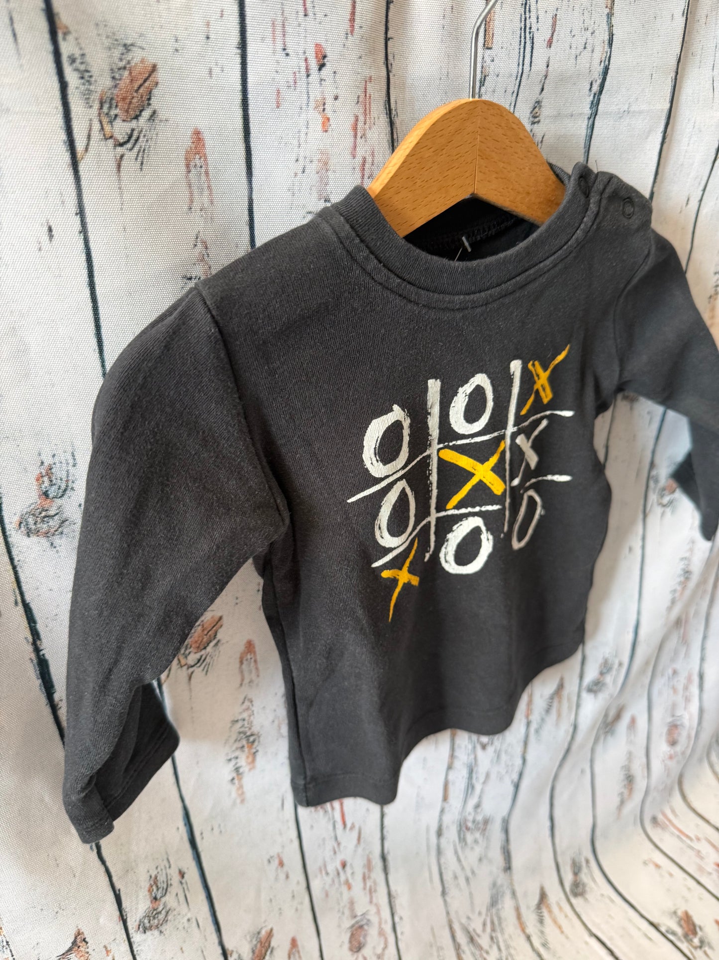 👕 Marškinėliai ilgomis rankovėmis Kryžiukai-nuliukai