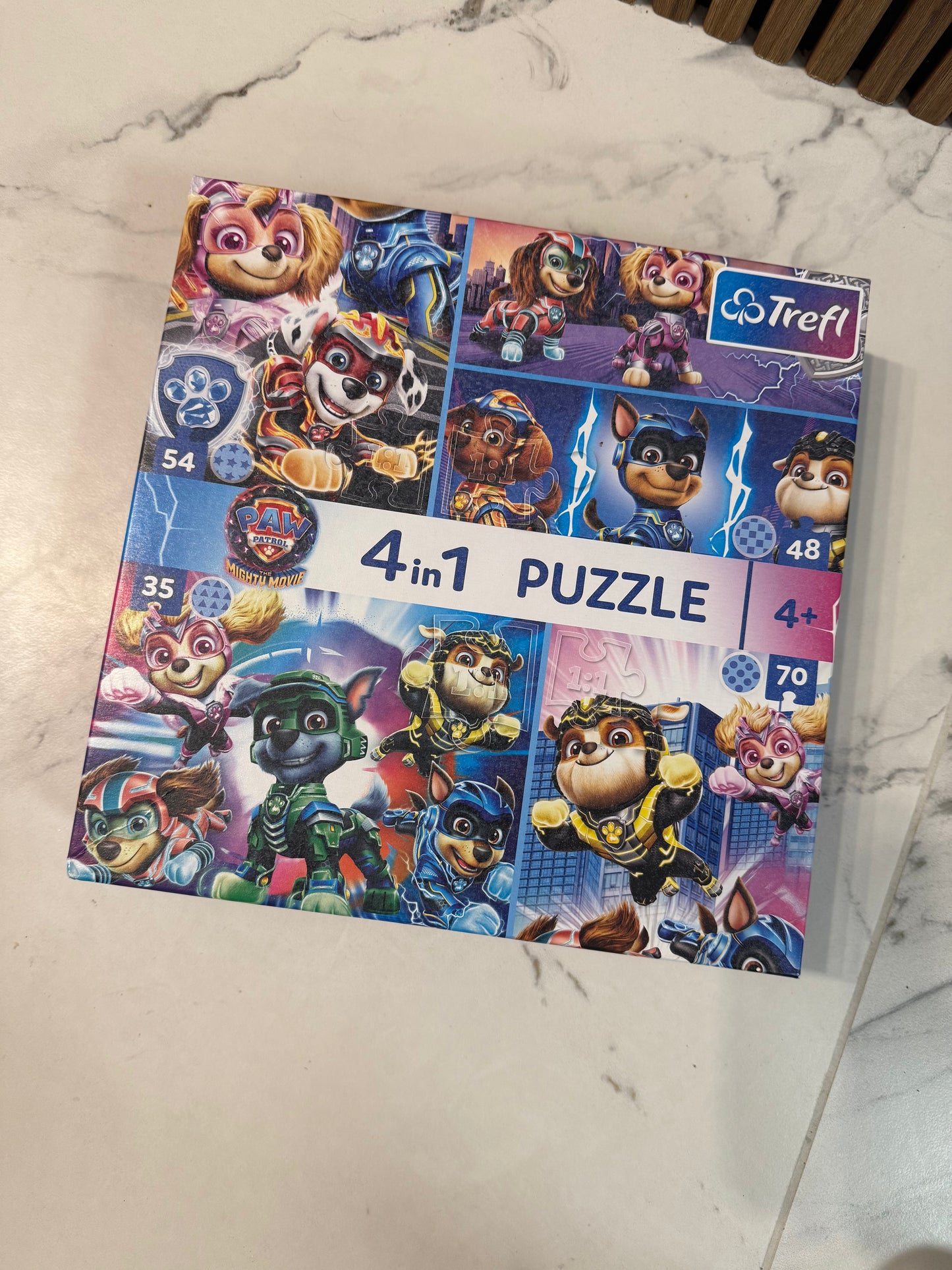 Paw Patrol 4in1 nuotykių dėlionės