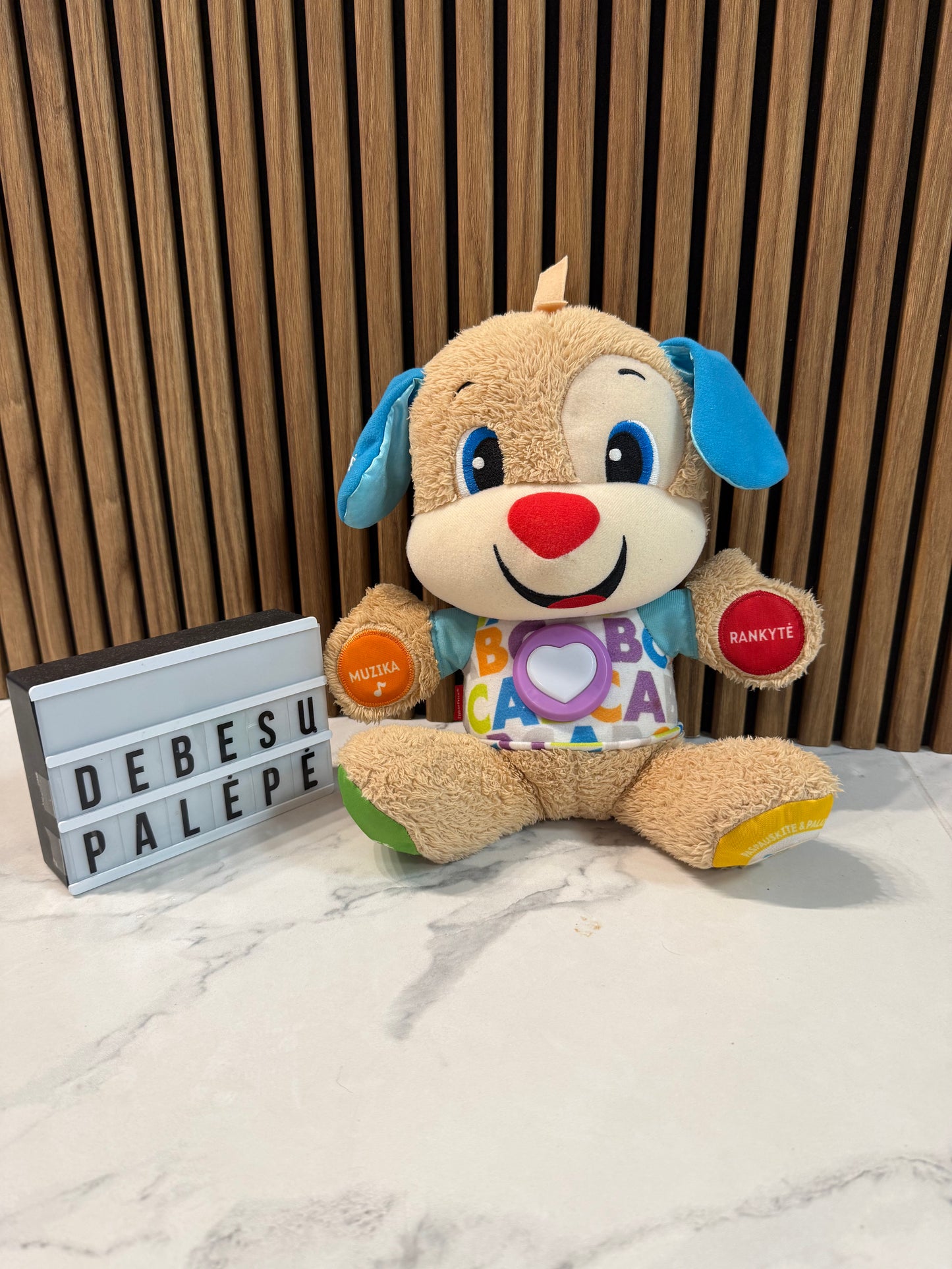 Fisher Price dainuojantis ir mokantis šuniukas „Mano pirmasis draugas“ 🇱🇹