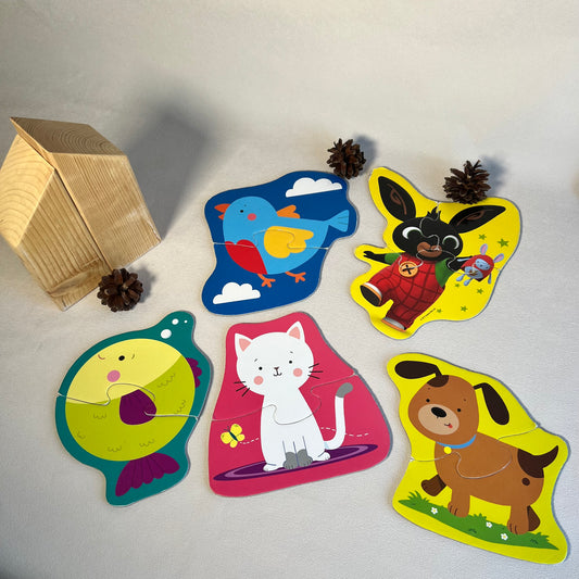 Dėlionės gyvūnėliai