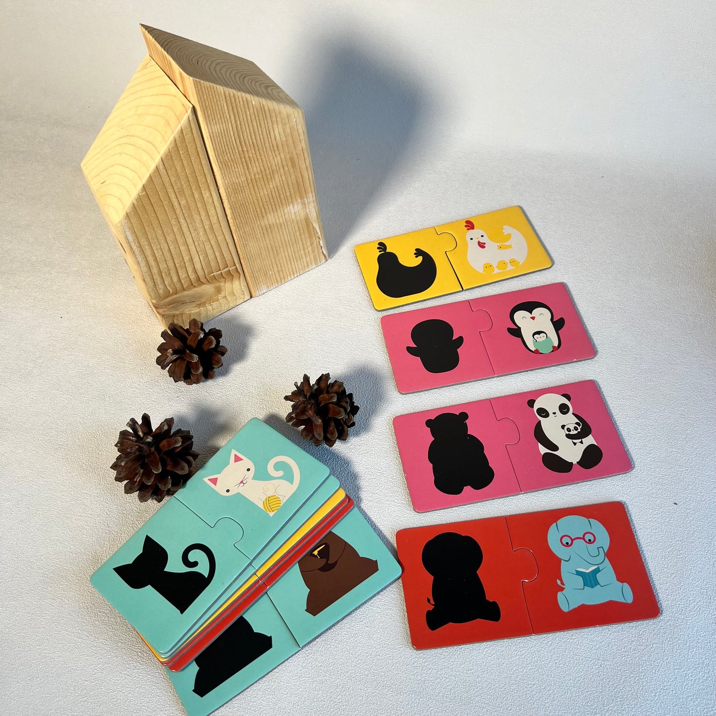 Dėlionė Gyvūnėlių šešėliai, Djeco