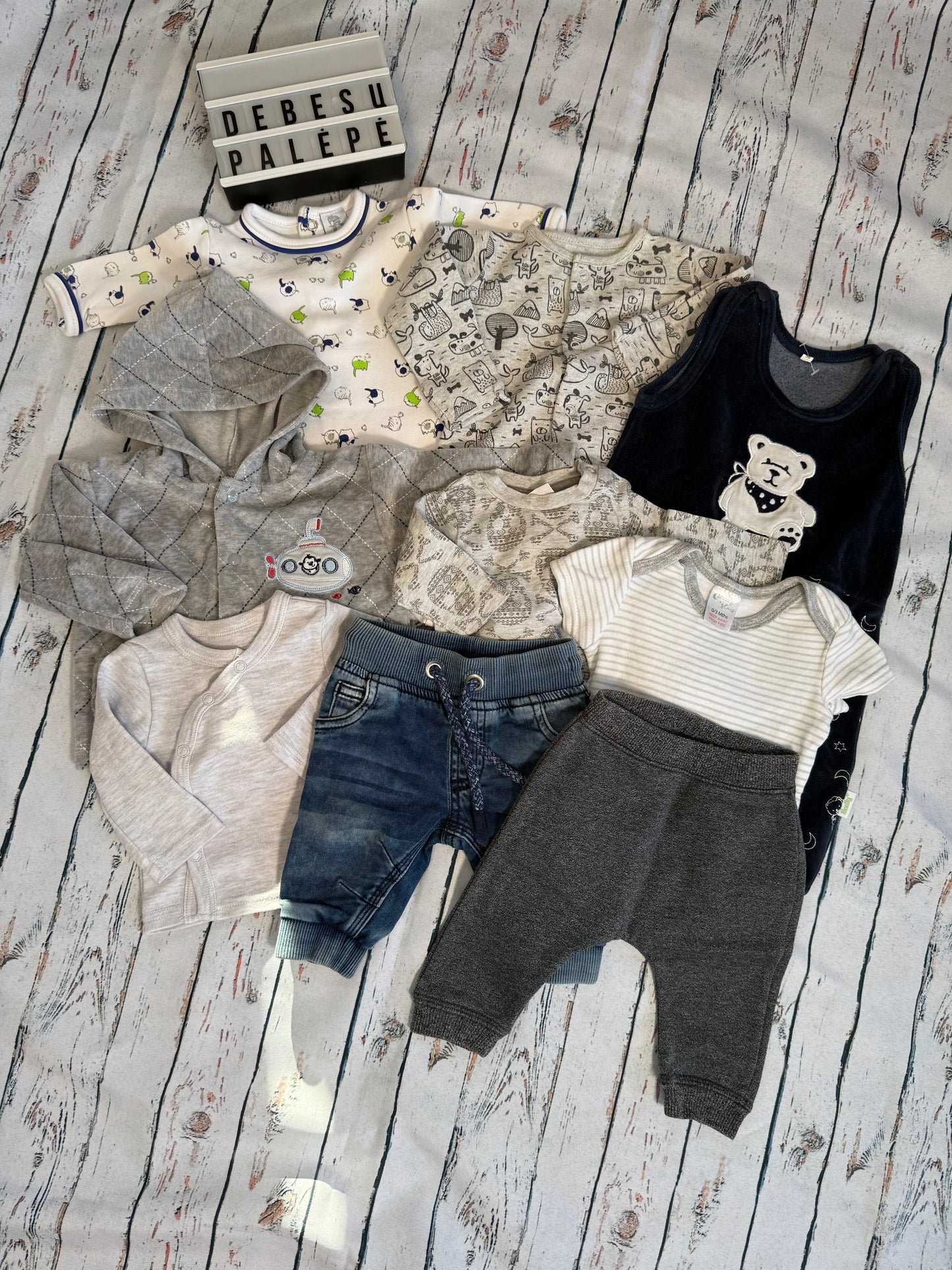 Švelnus mažylio drabužėlių rinkinys☁️(50-56 dydis)