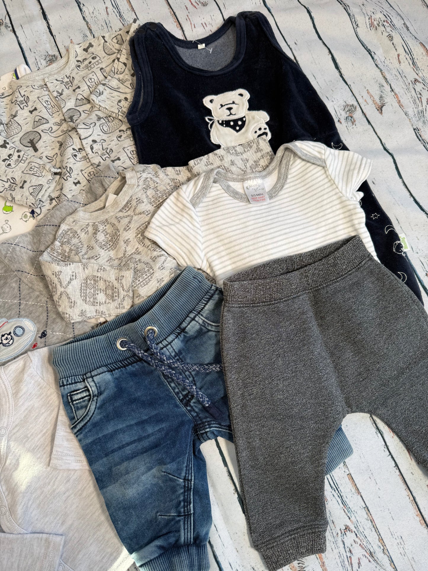 Švelnus mažylio drabužėlių rinkinys☁️(50-56 dydis)