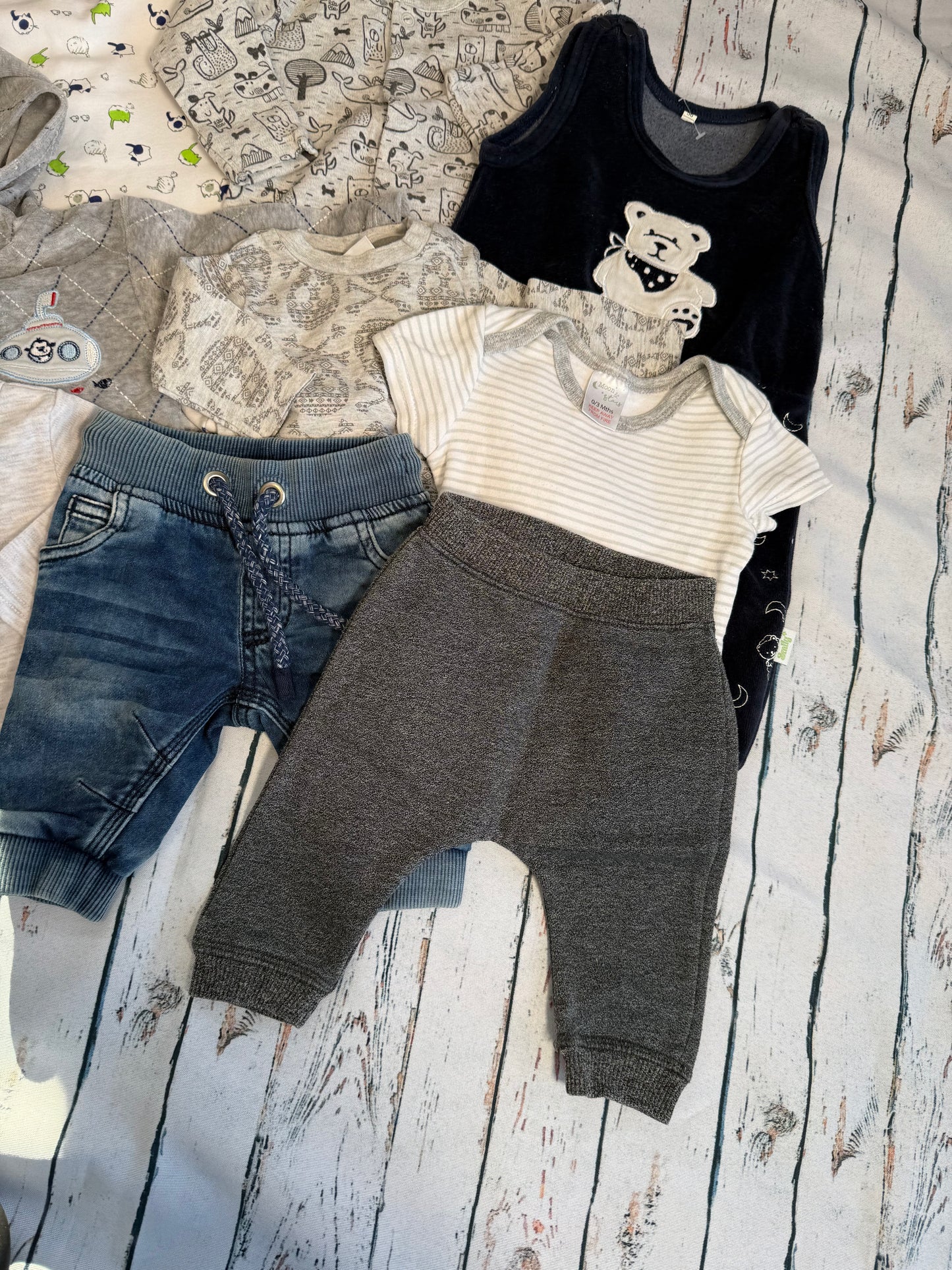 Švelnus mažylio drabužėlių rinkinys☁️(50-56 dydis)