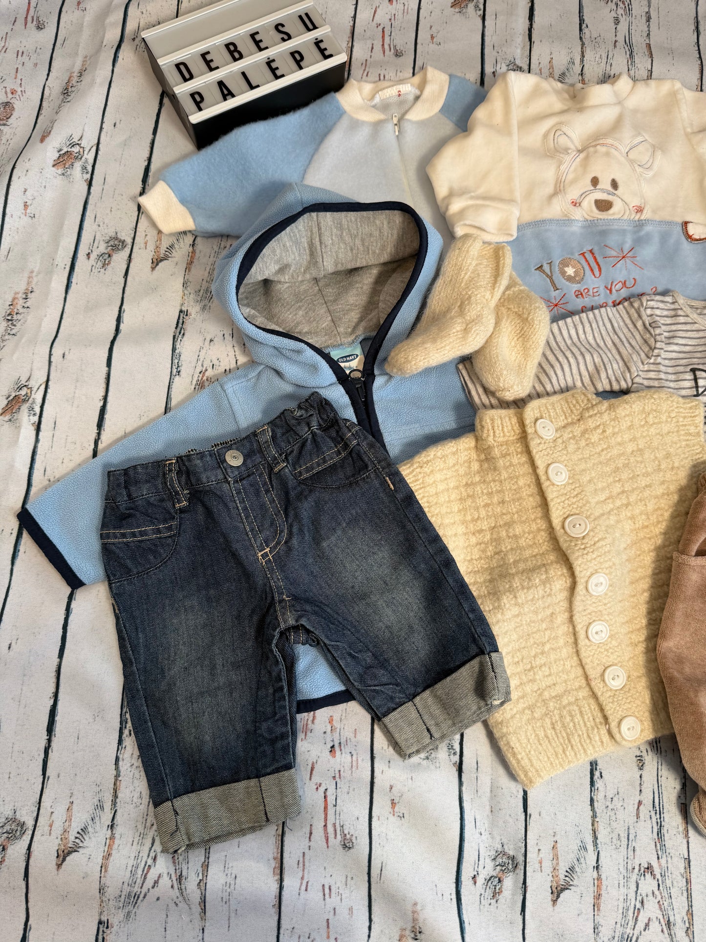 Švelnus mažylio drabužėlių rinkinys☁️(50-56 dydis)