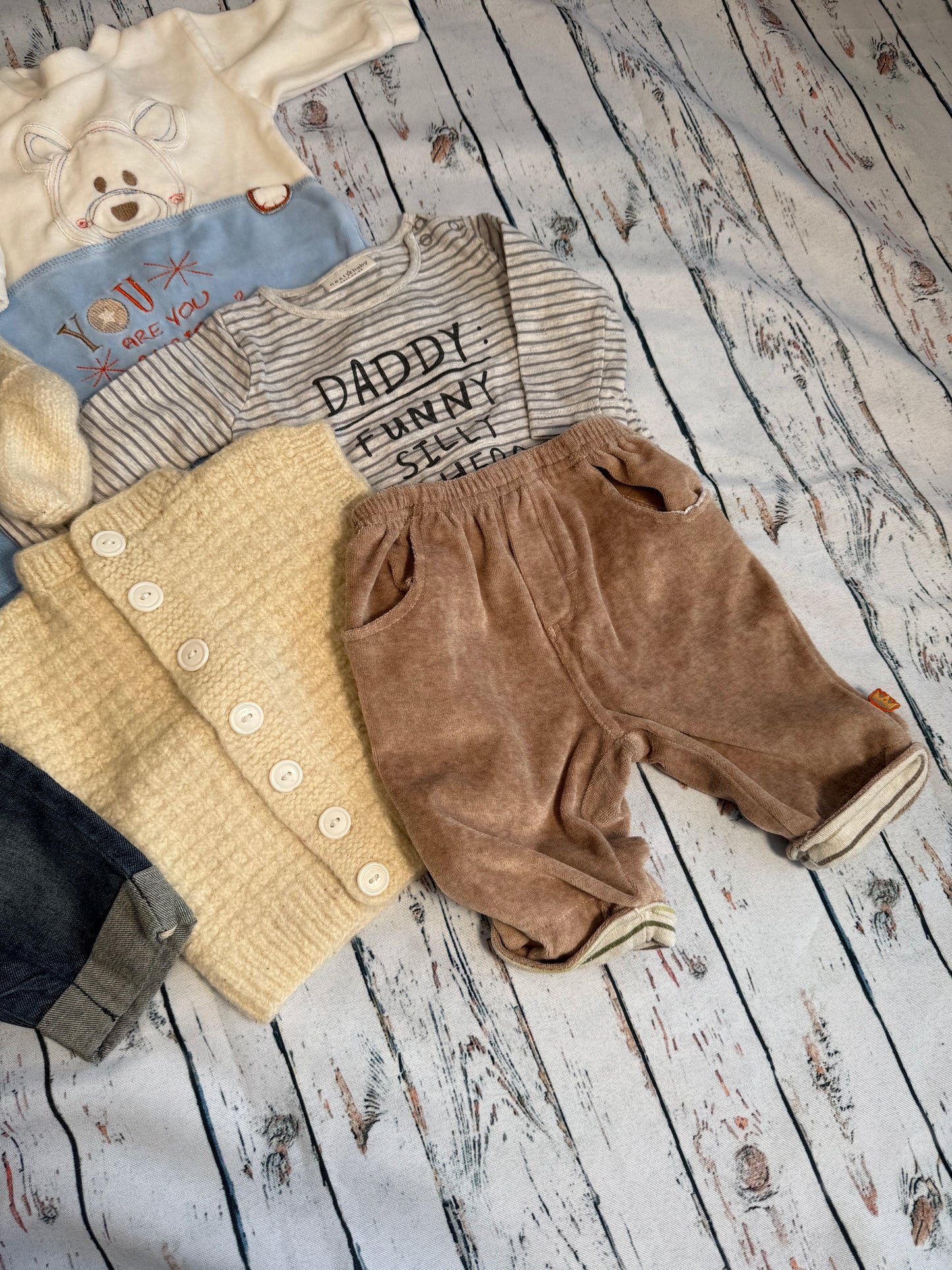 Švelnus mažylio drabužėlių rinkinys☁️(50-56 dydis)