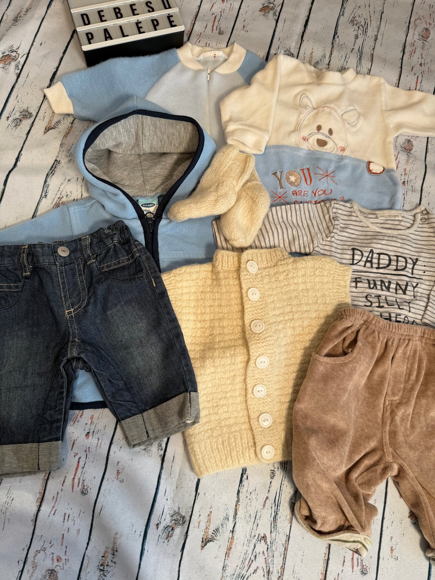 Švelnus mažylio drabužėlių rinkinys☁️(50-56 dydis)