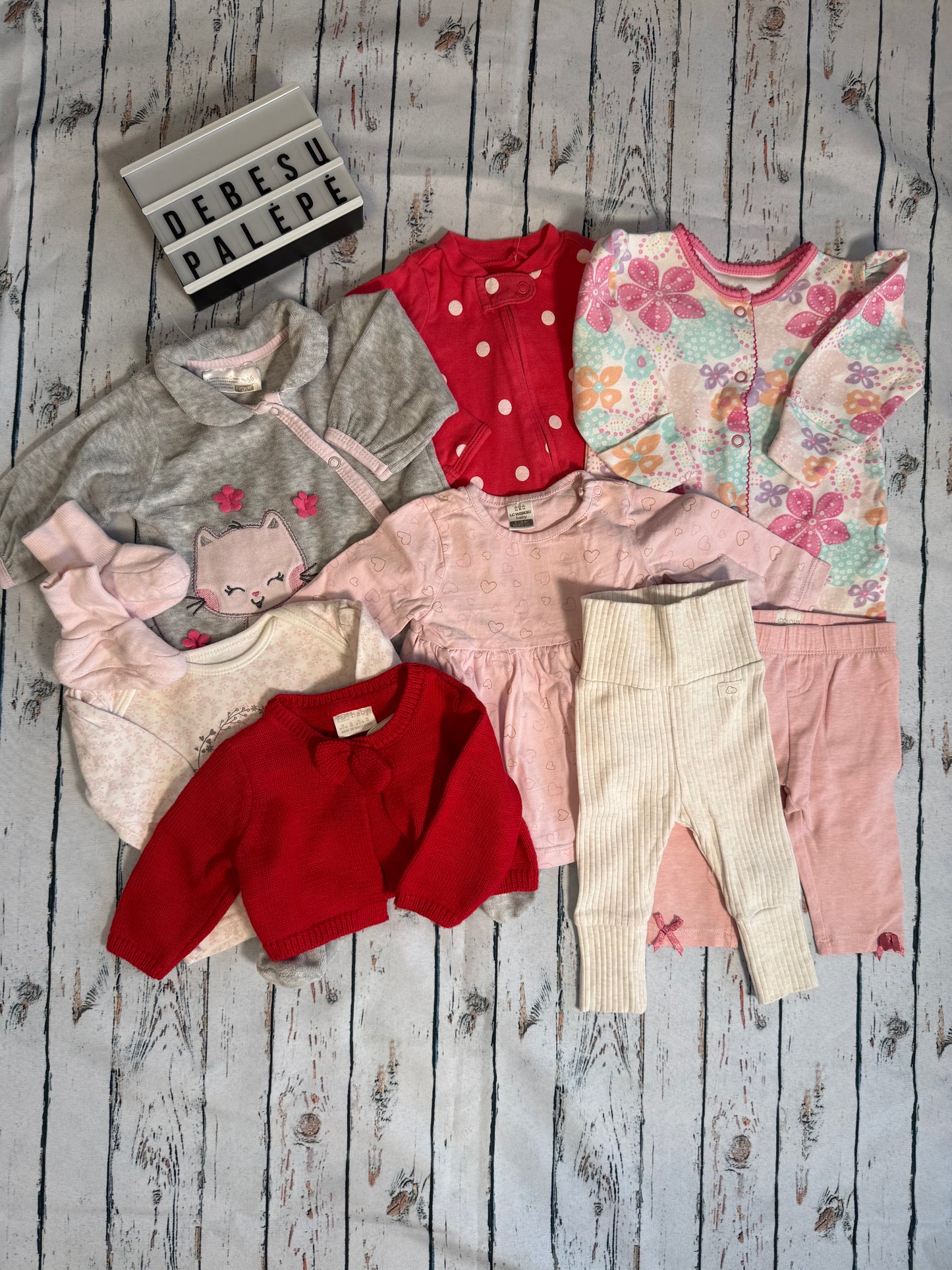 Švelnus mažylio drabužėlių rinkinys☁️(50-56 dydis)