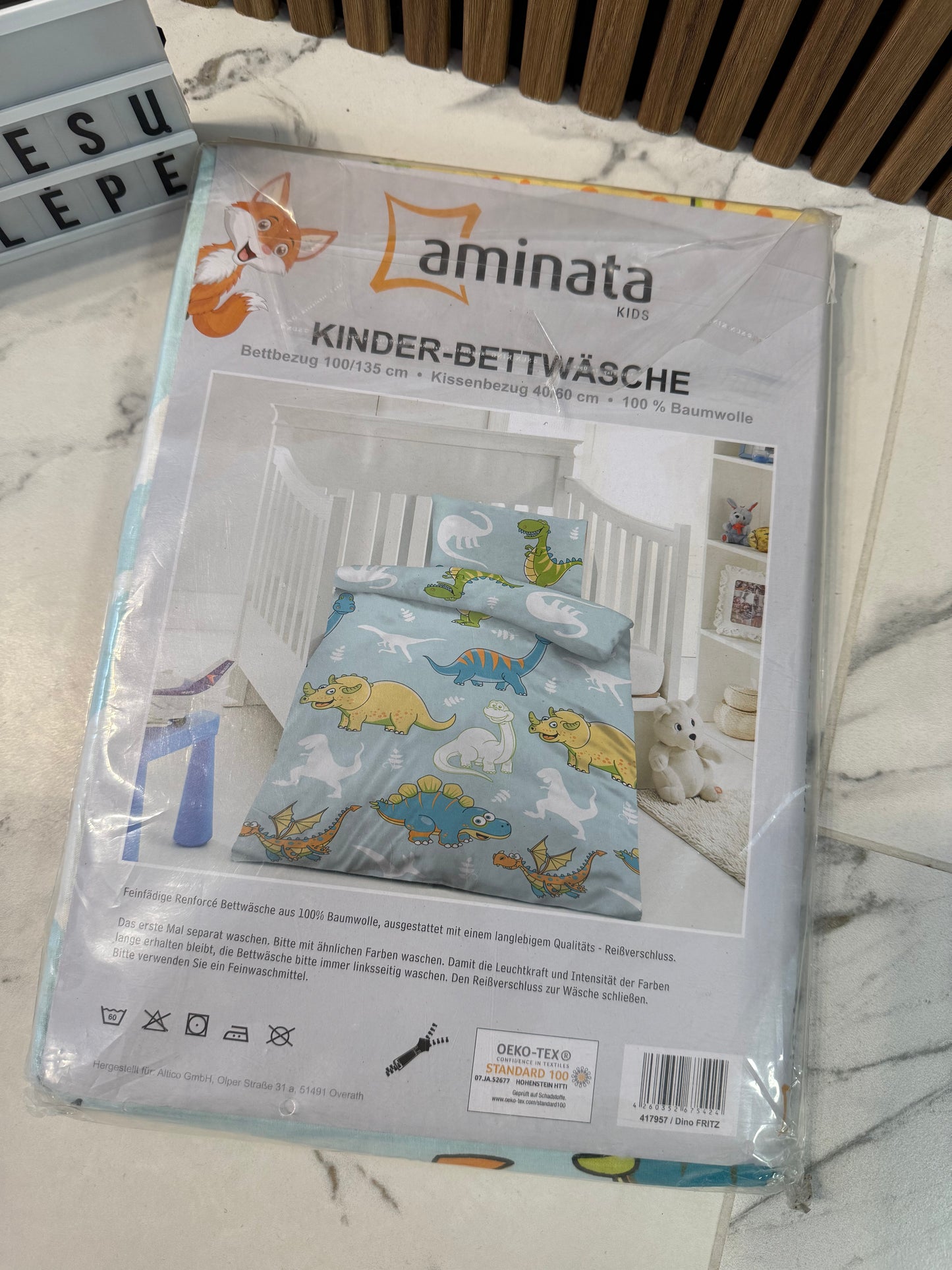 Nauja vaikiška patalynė „Dinozaurai“