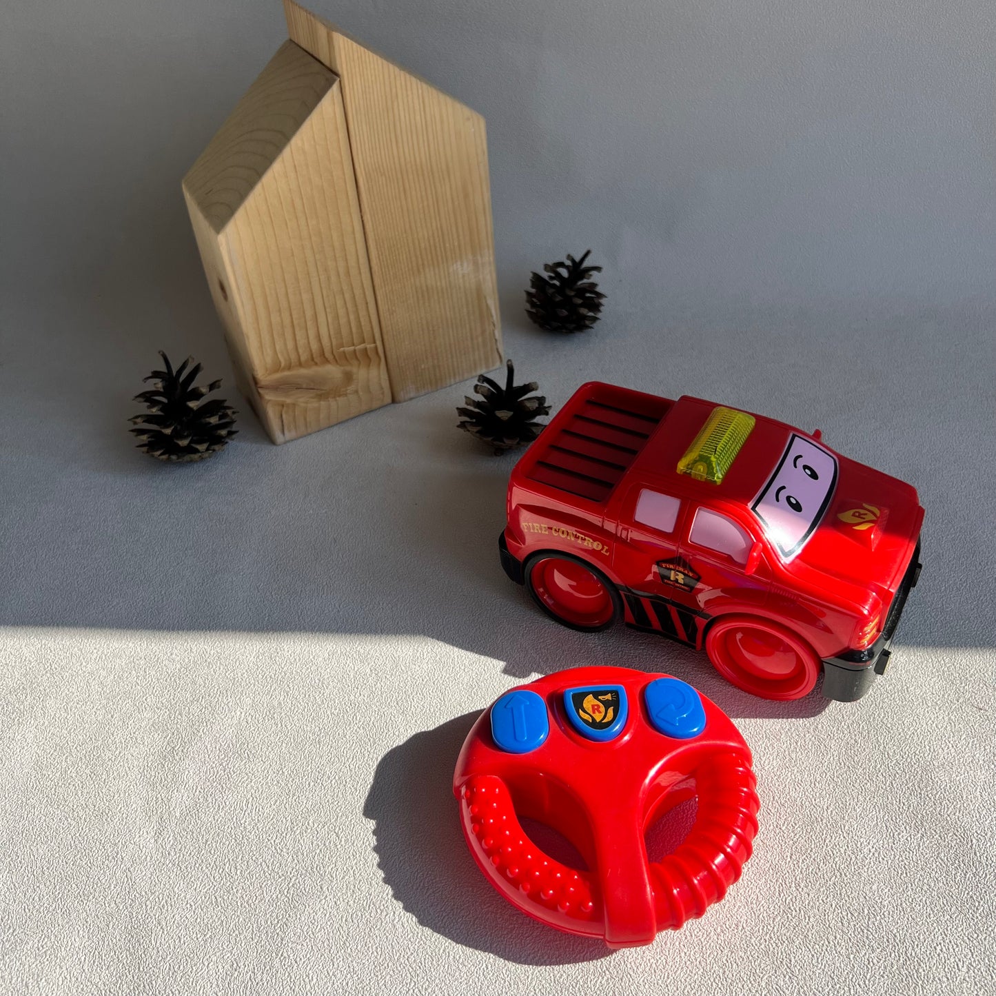 Pulteliu valdomas gaisrinės automobilis