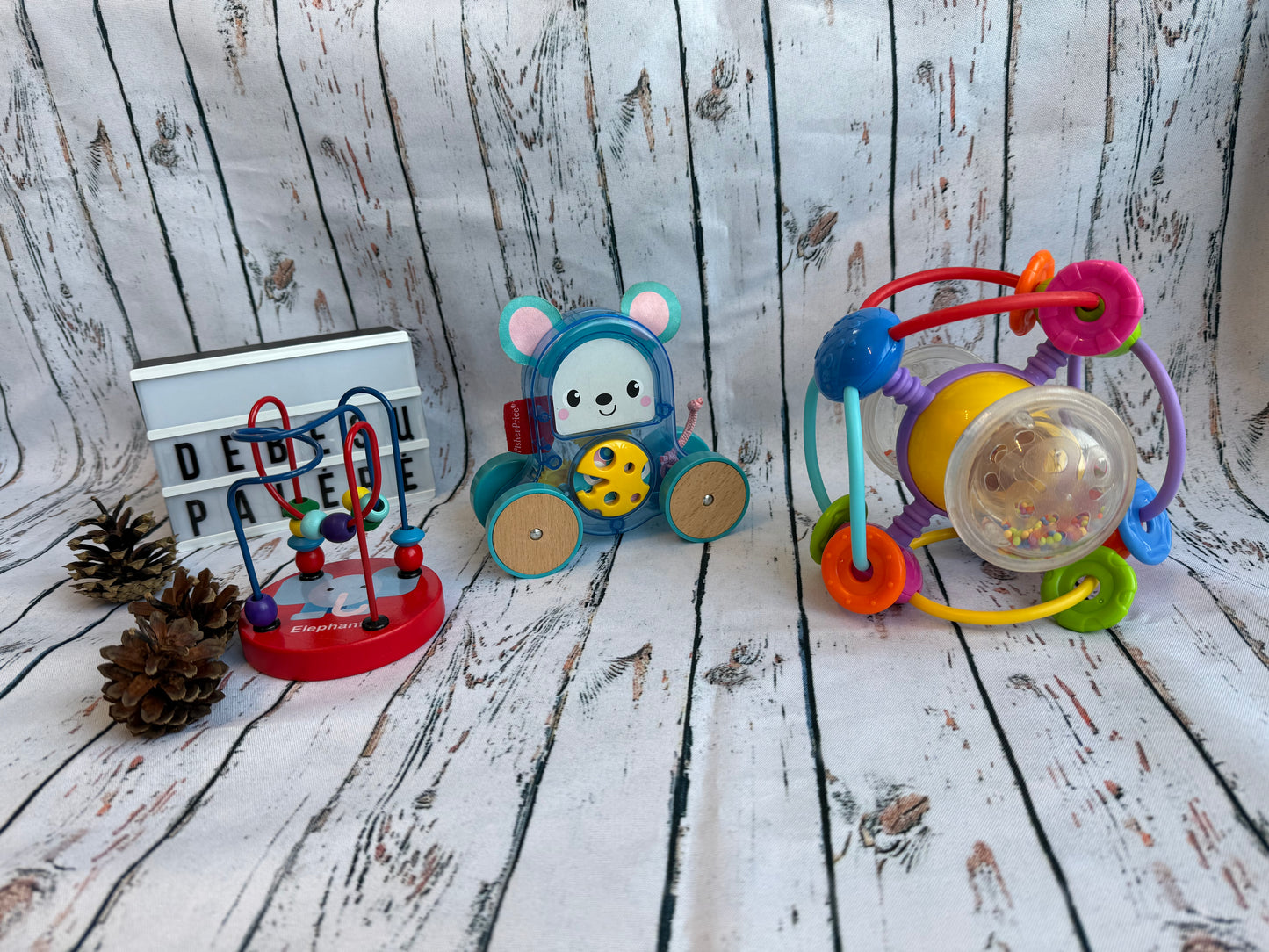 🧸Jutiminis žaislų rinkinys mažyliams „Spalvoti atradimai“