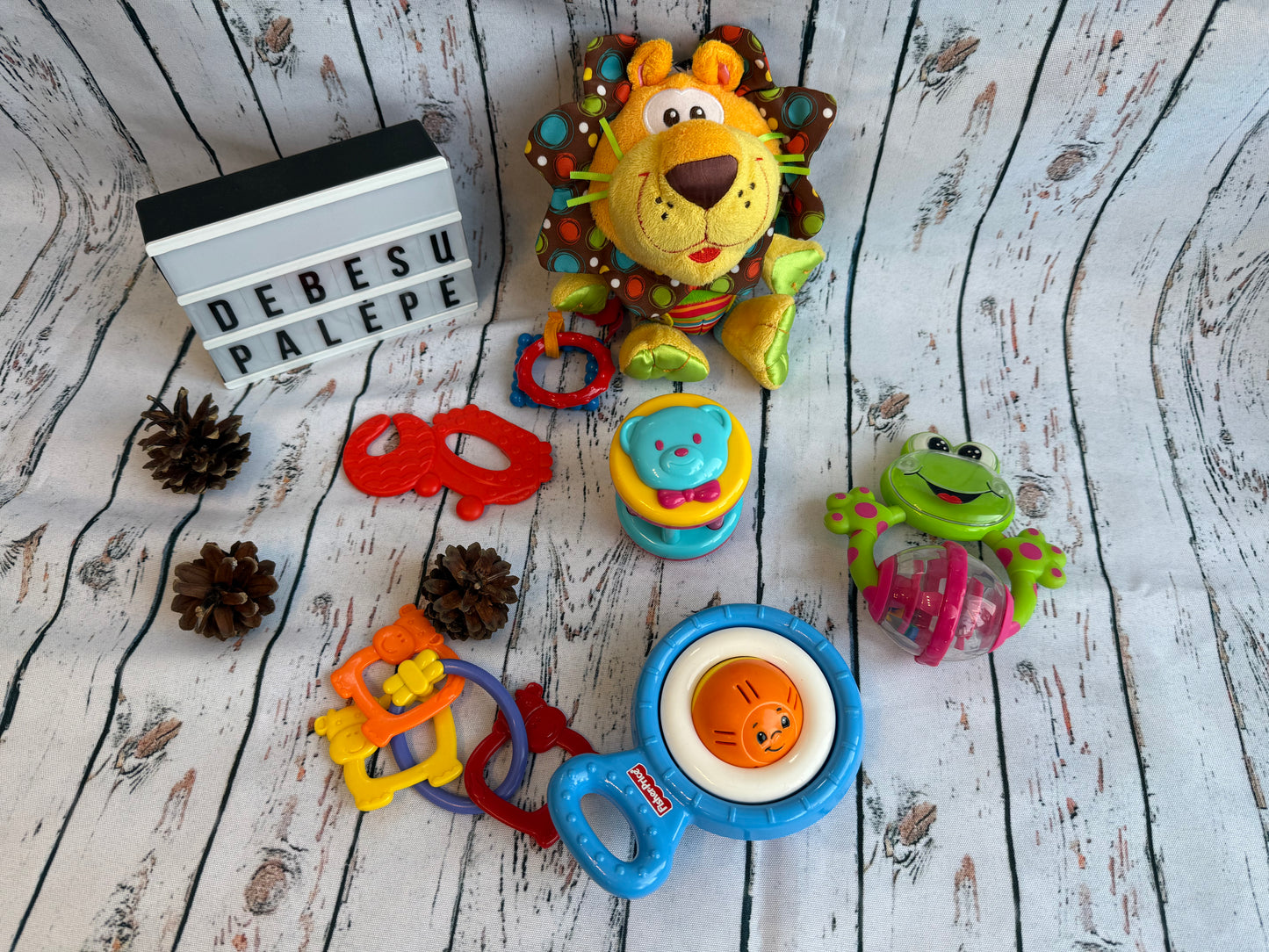 🦁Linksmi tyrinėjimų draugai – žaislų rinkinys mažyliui