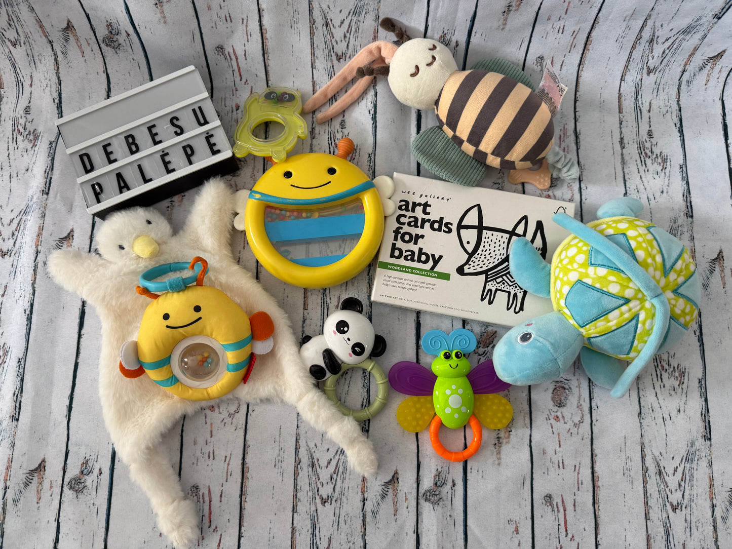 👶🧸 Žaisliukų rinkinys kūdikiui