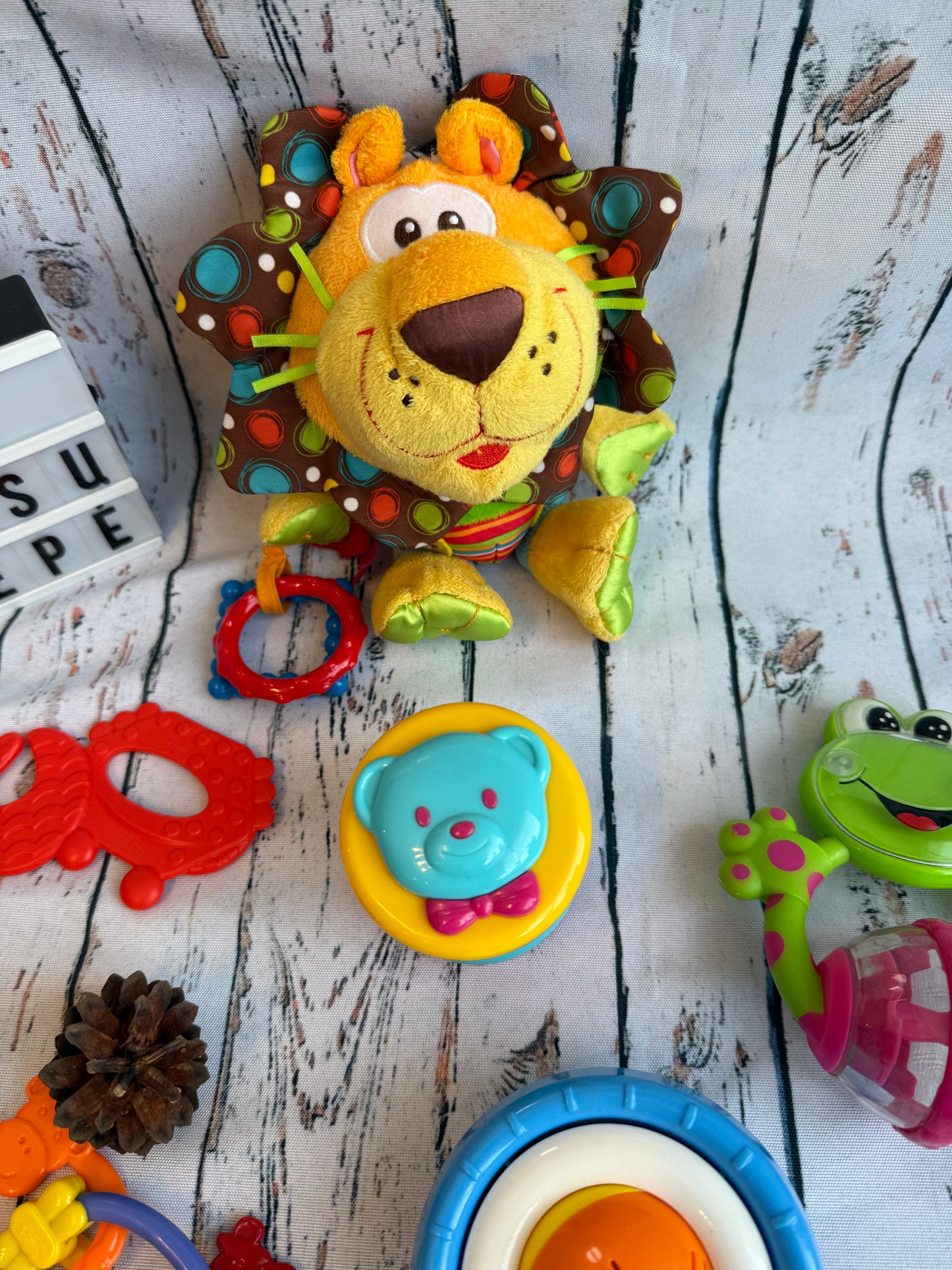 🦁Linksmi tyrinėjimų draugai – žaislų rinkinys mažyliui