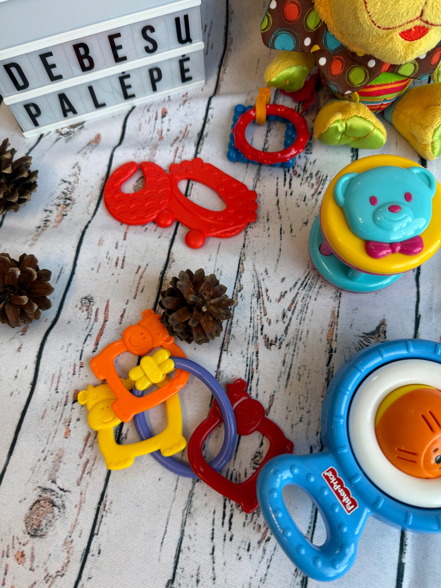 🦁Linksmi tyrinėjimų draugai – žaislų rinkinys mažyliui