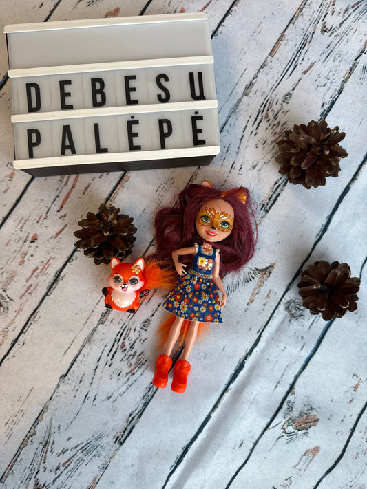 🦊Enchantimals lėlė su gyvūnėliu