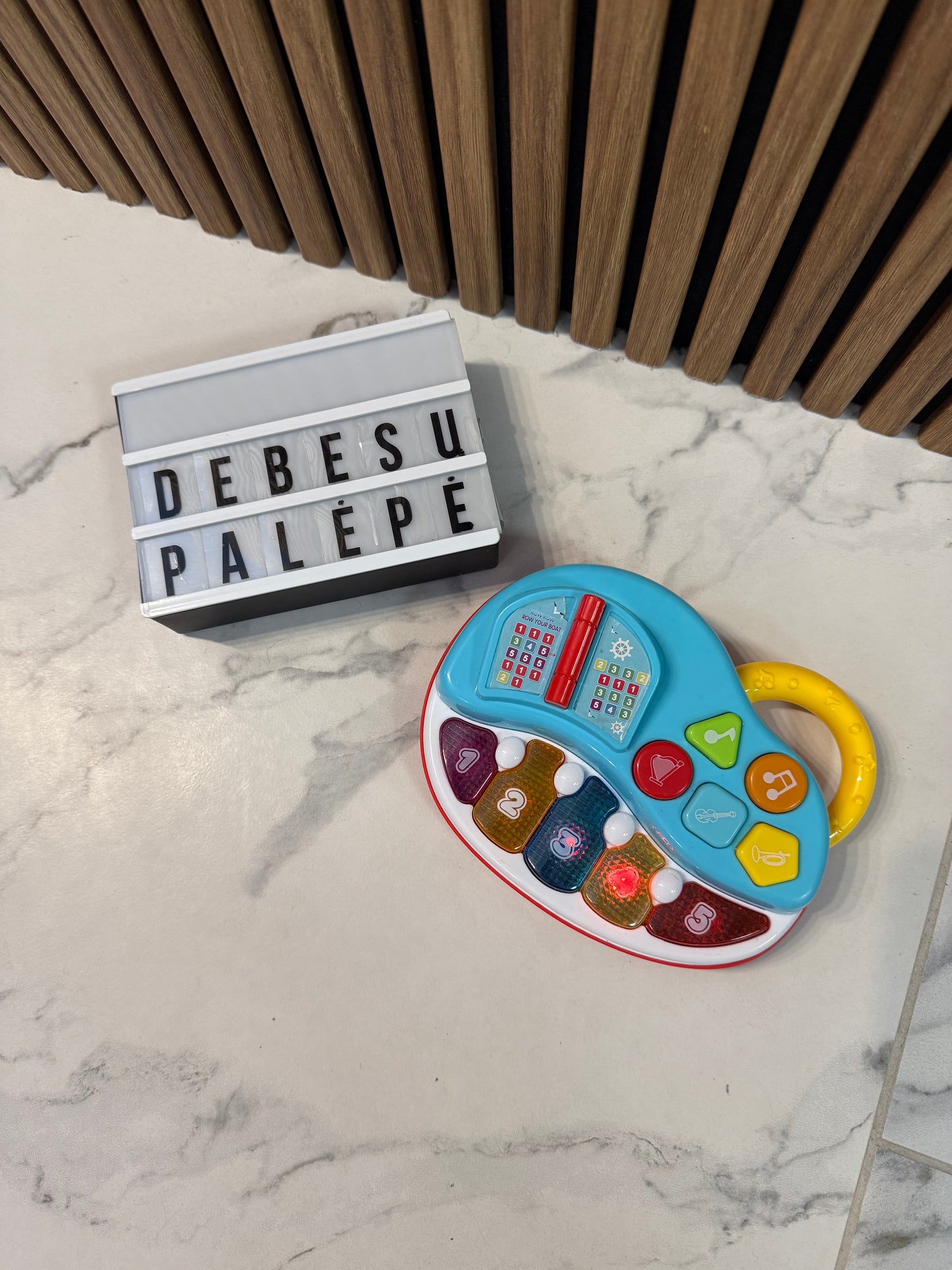 🎵 Muzikinis lavinamasis žaislas su švieselėmis